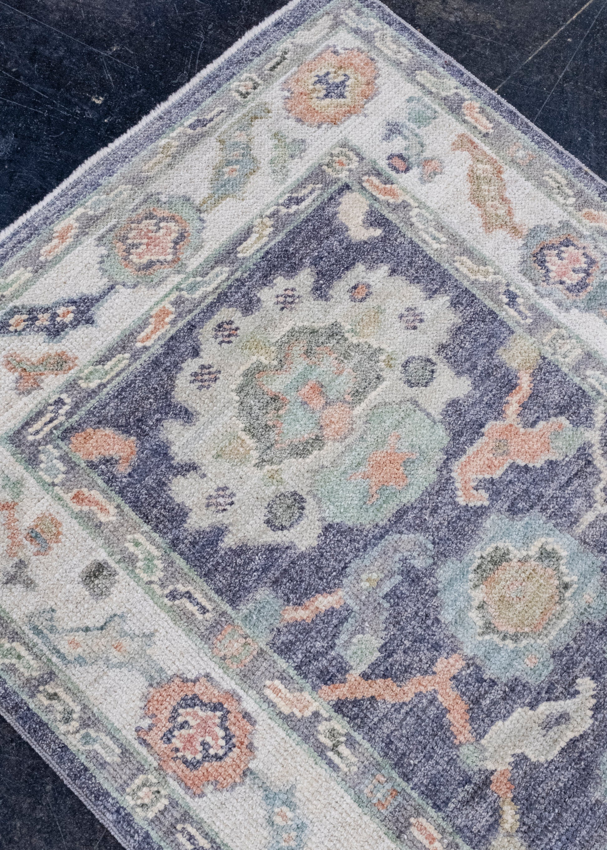 Turkish Oushak Runner Rug 2'8" x 8'2" #16422