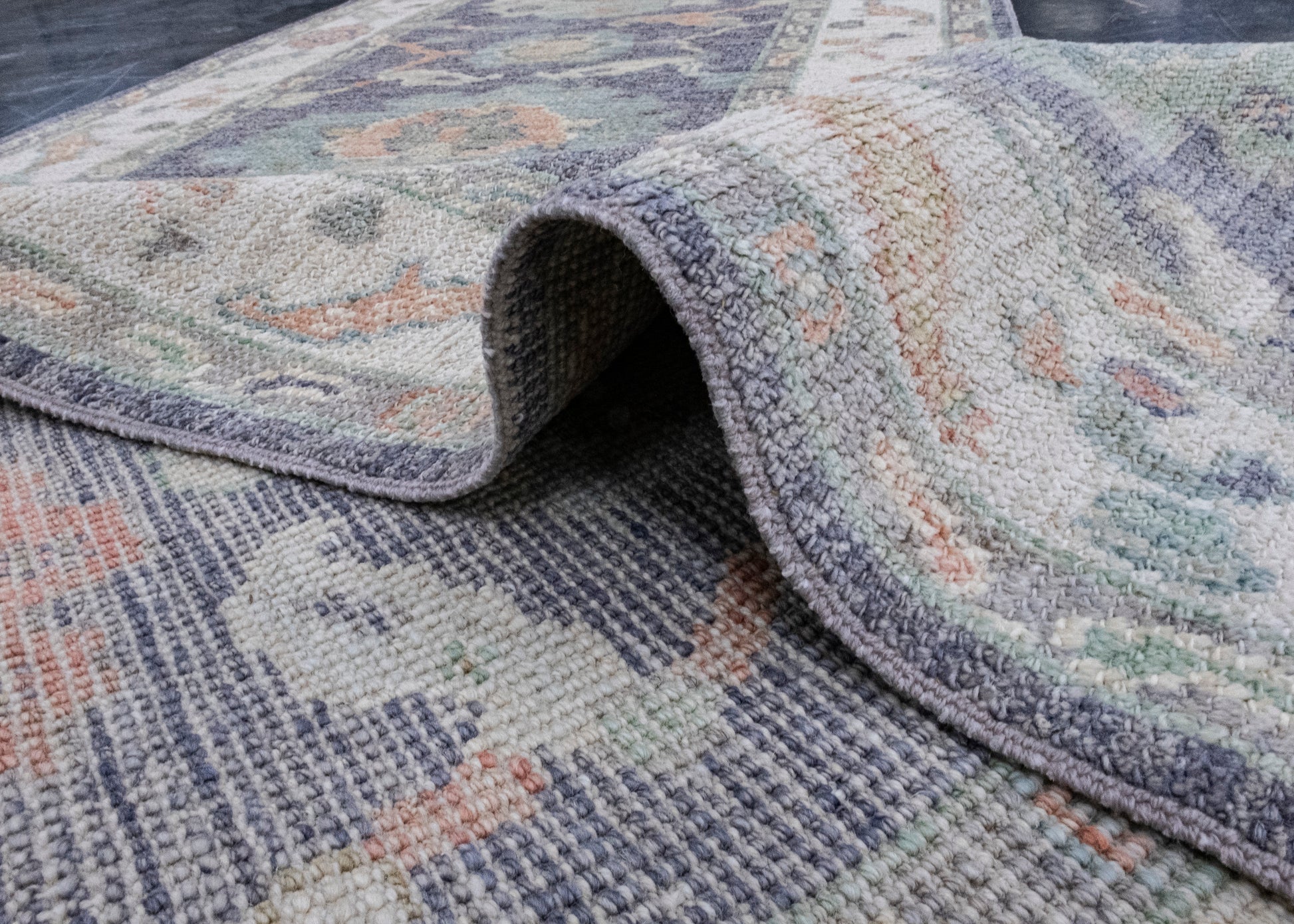 Turkish Oushak Runner Rug 2'8" x 8'2" #16422