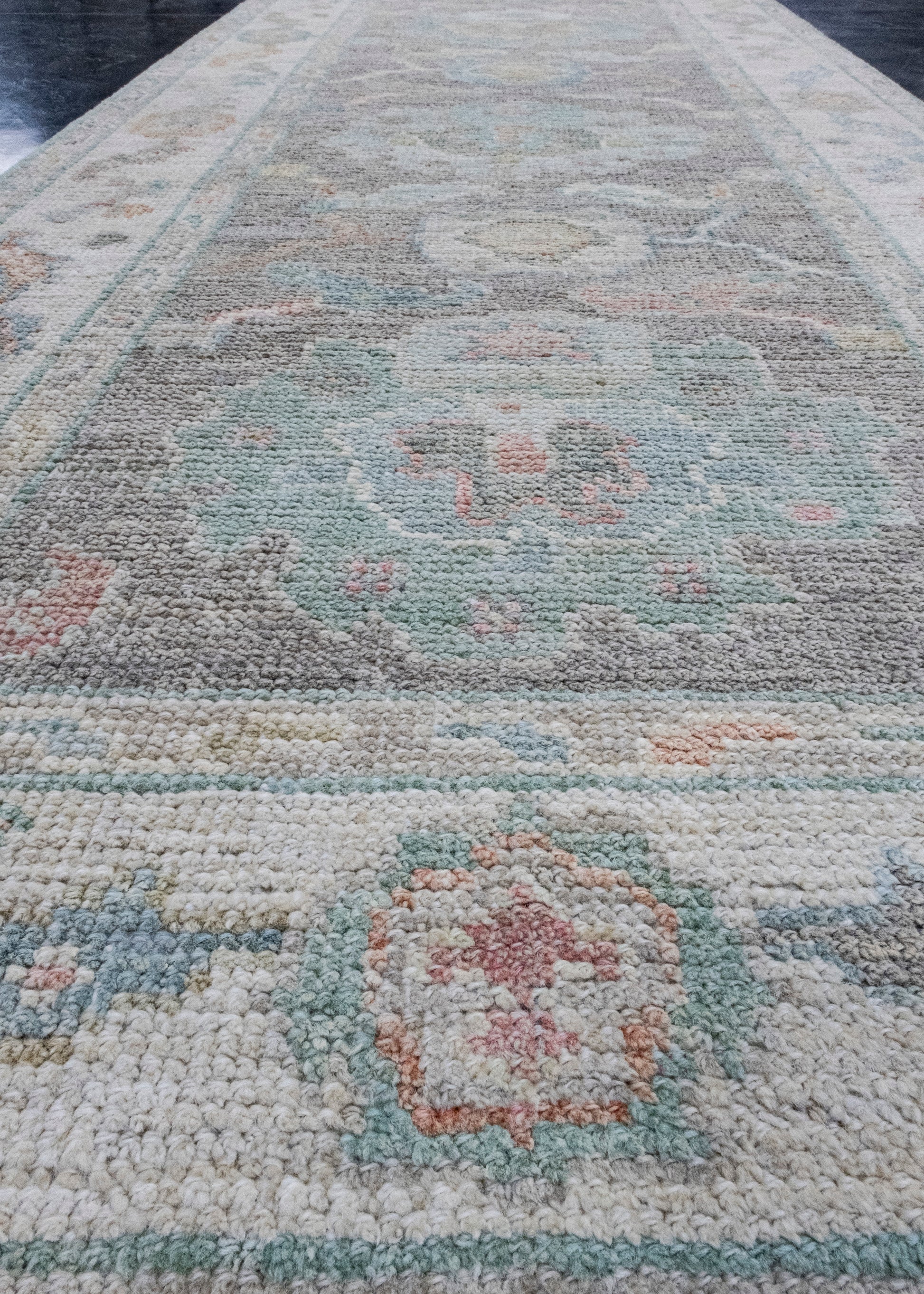 Turkish Oushak Runner Rug 2'9" x 10' #16191