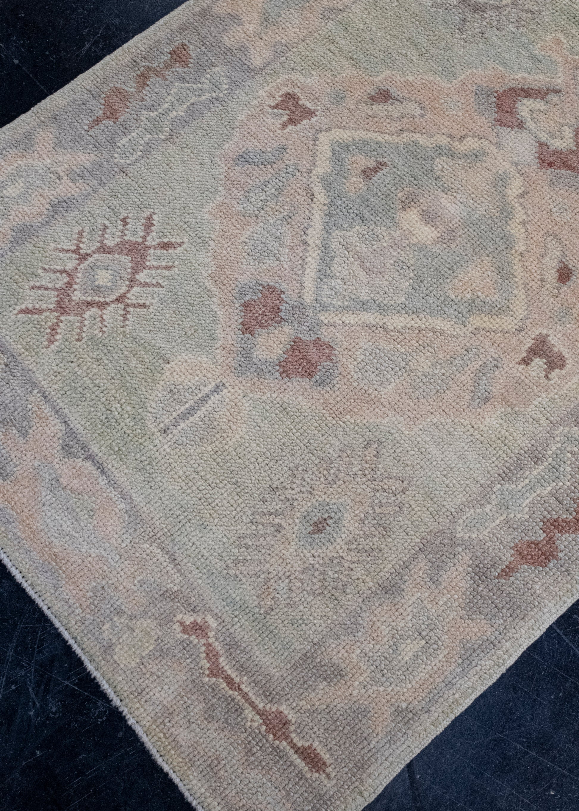 Turkish Oushak Runner Rug 2'10" x 8'1" #16652