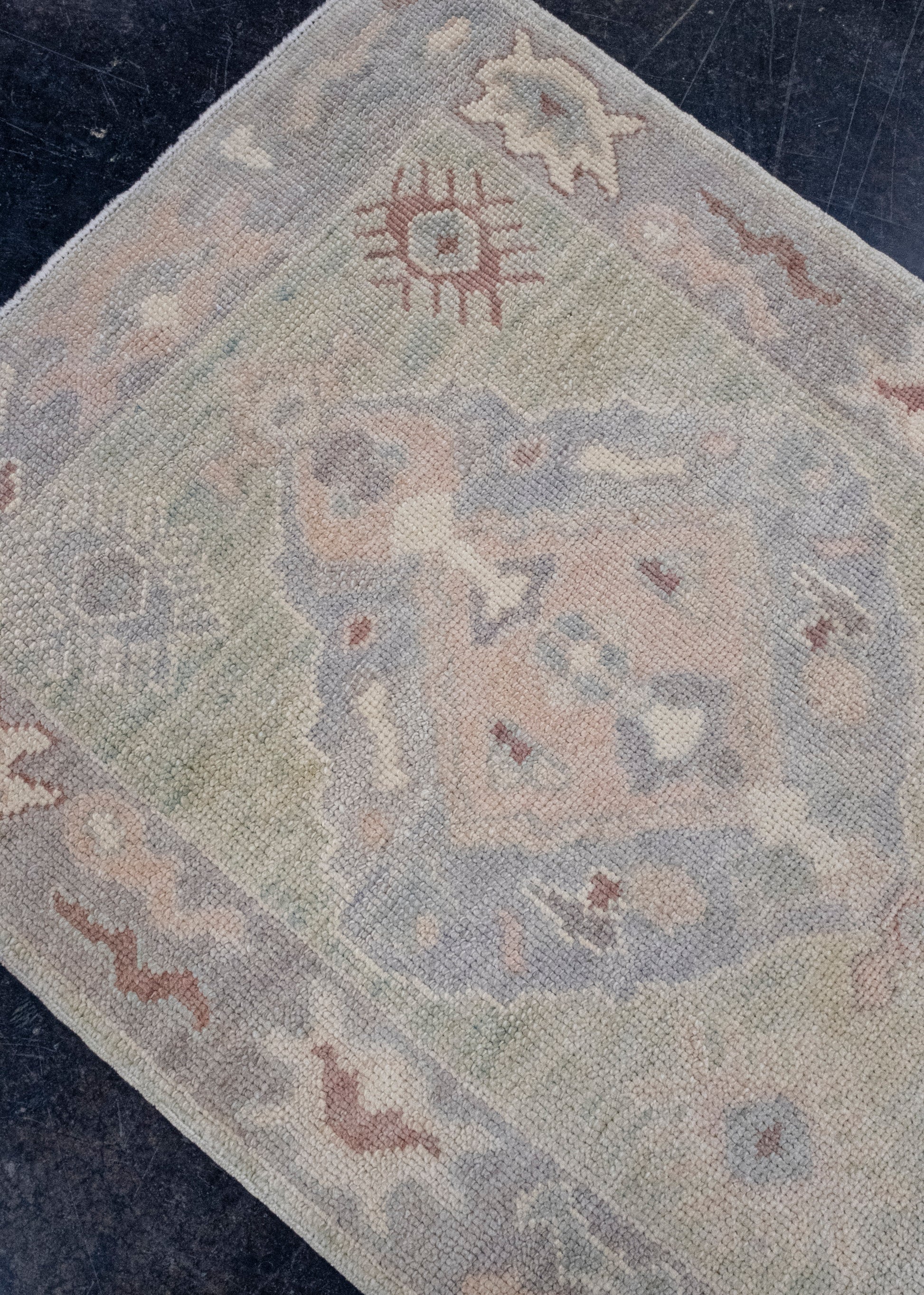 Turkish Oushak Runner Rug 2'10" x 8'1" #16652