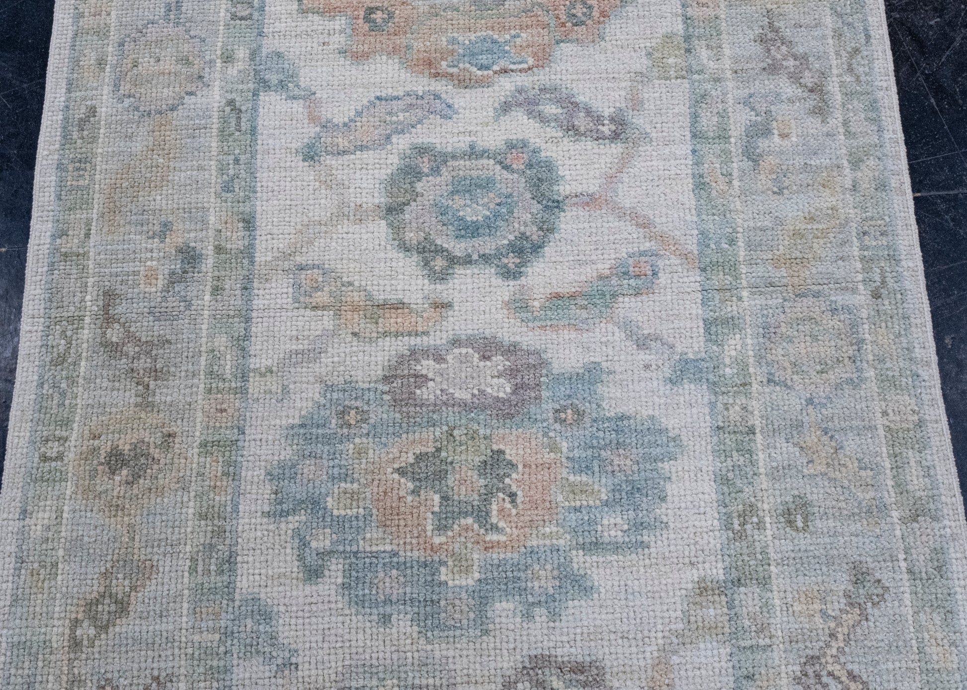 Turkish Oushak Runner Rug 2'9" x 8'1" #16393