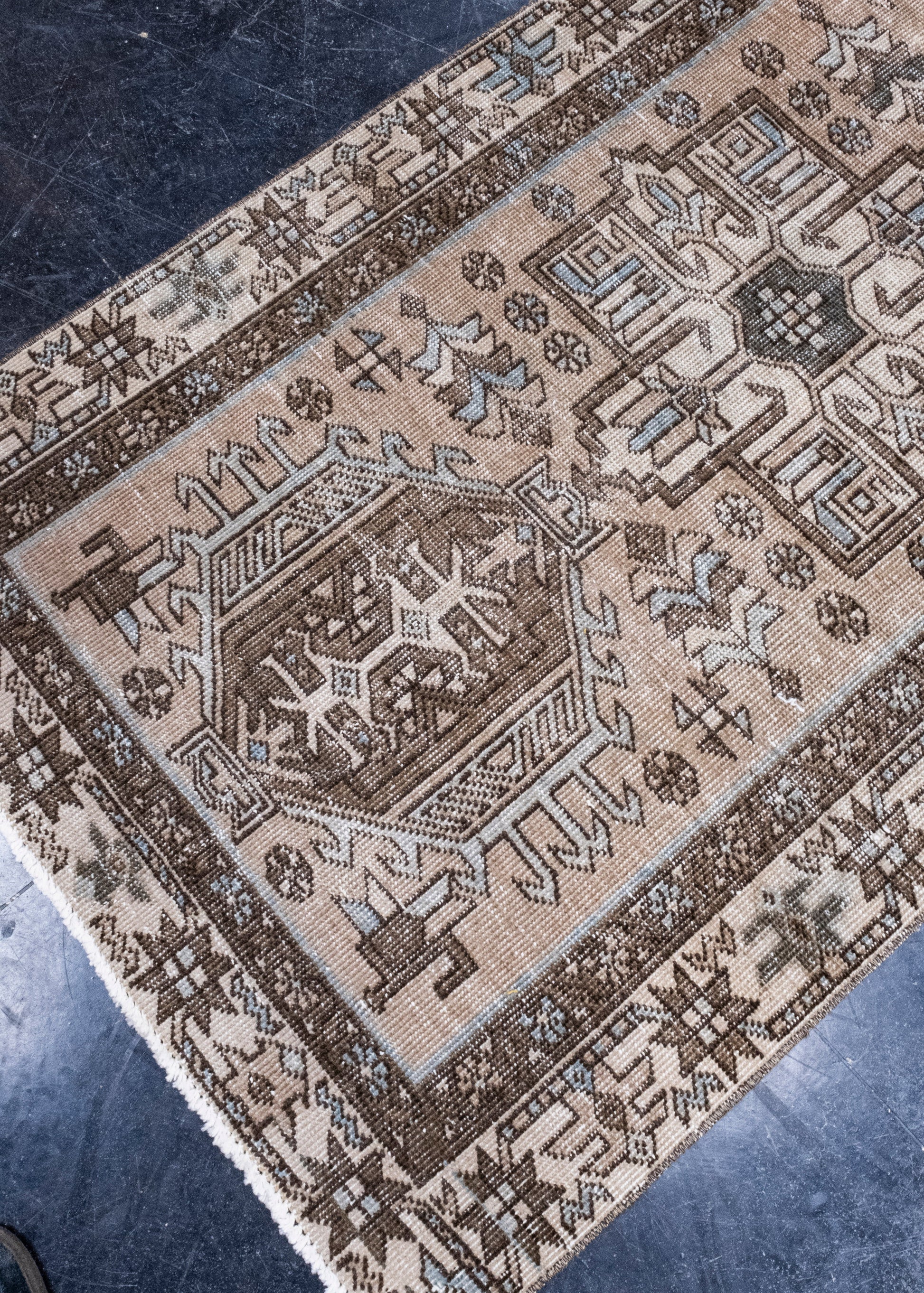 Turkish Vintage Anatolian Runner Rug 2'10" x 14' #7020