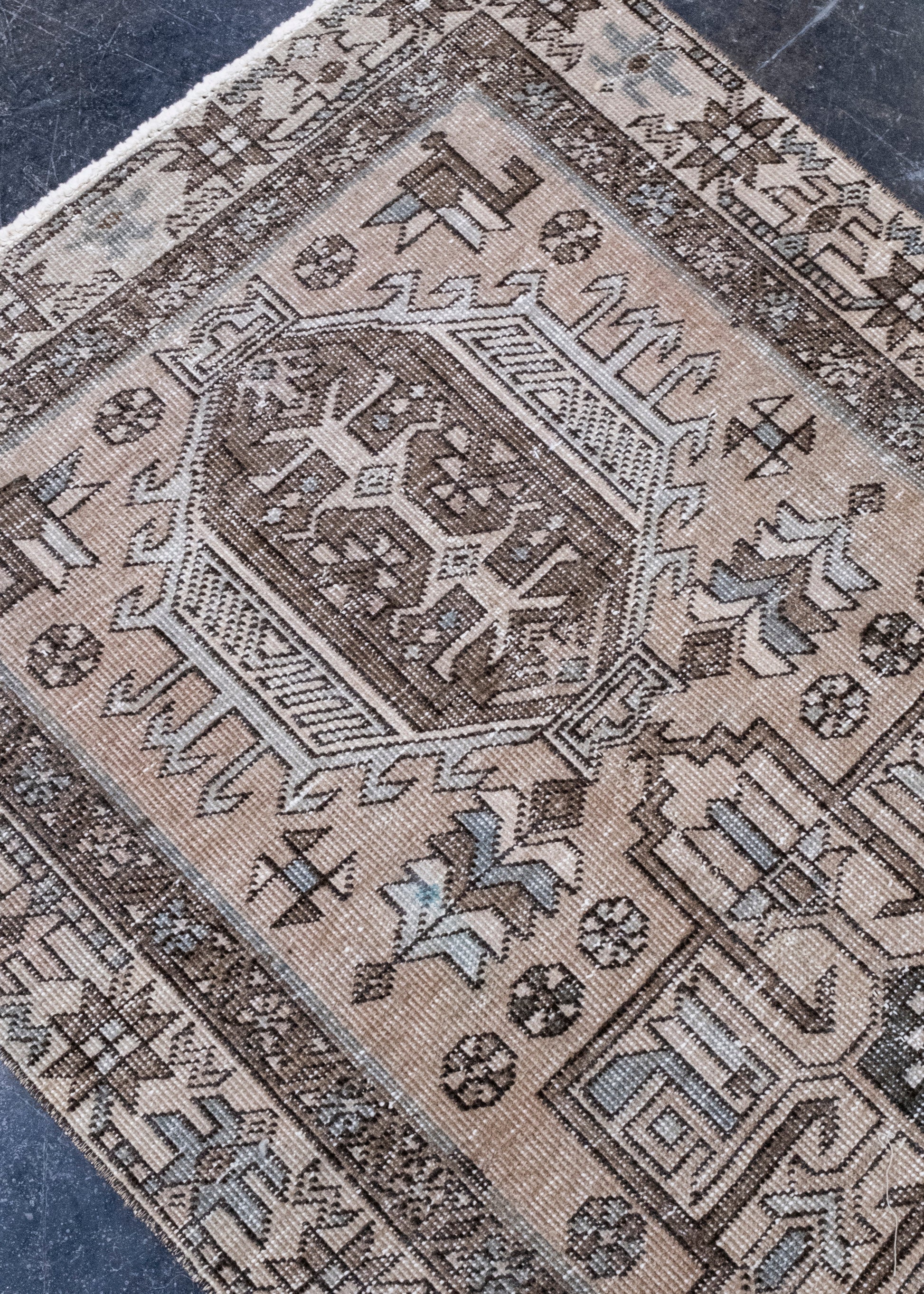 Turkish Vintage Anatolian Runner Rug 2'10" x 14' #7020