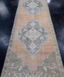 Turkish Vintage Anatolian Runner Rug 3'3" x 10'9" #7030