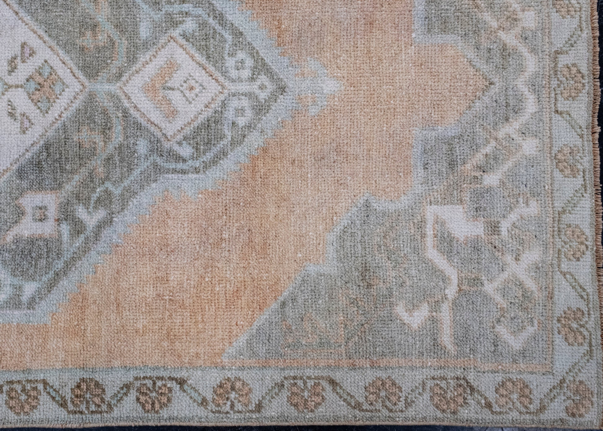 Turkish Vintage Anatolian Runner Rug 3'3" x 10'9" #7030