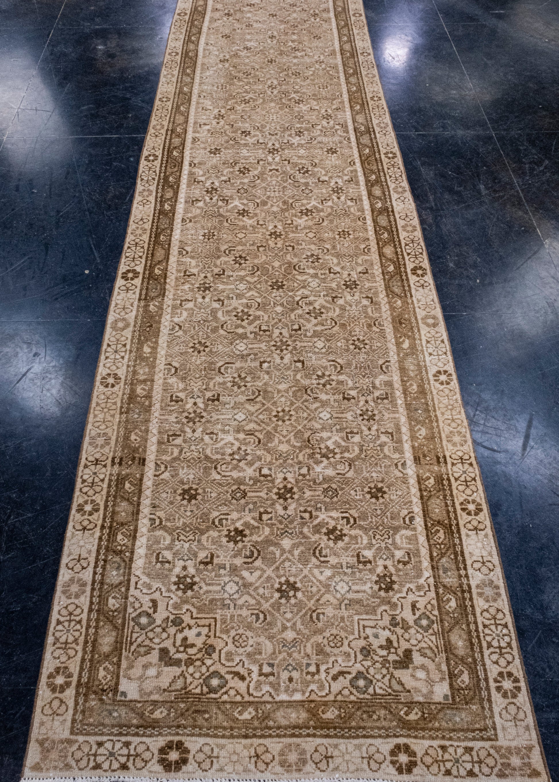 Turkish Vintage Anatolian Runner Rug 3'1" x 12'6" #7019