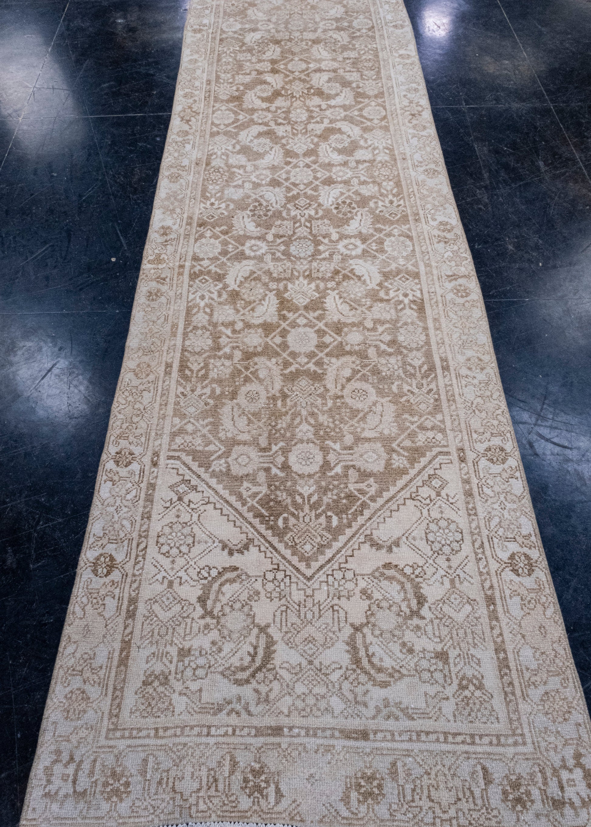 Turkish Vintage Anatolian Runner Rug 3' x 13'2" #7017