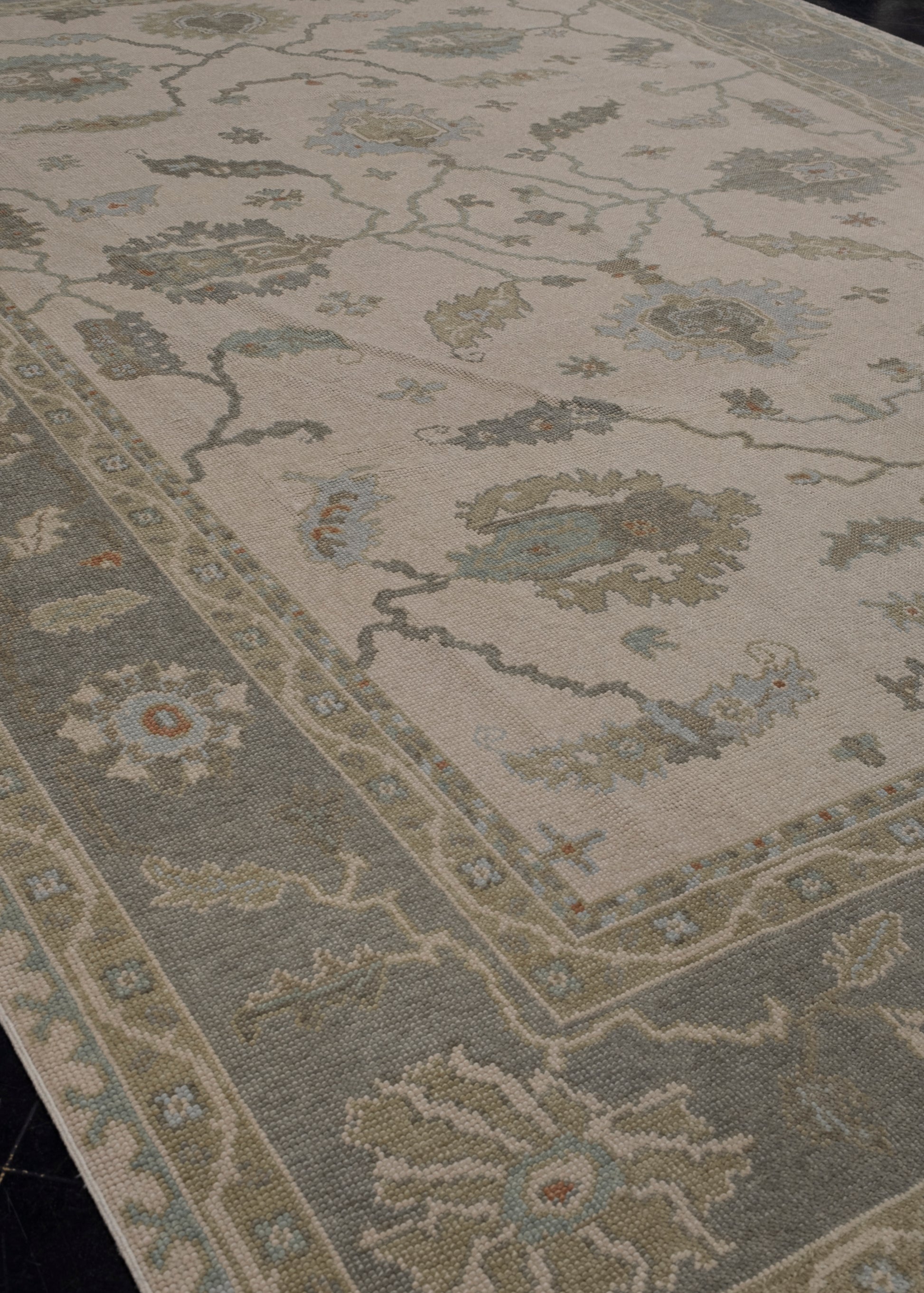 Turkish Oushak Rug 9'4" x 12'7" #12132