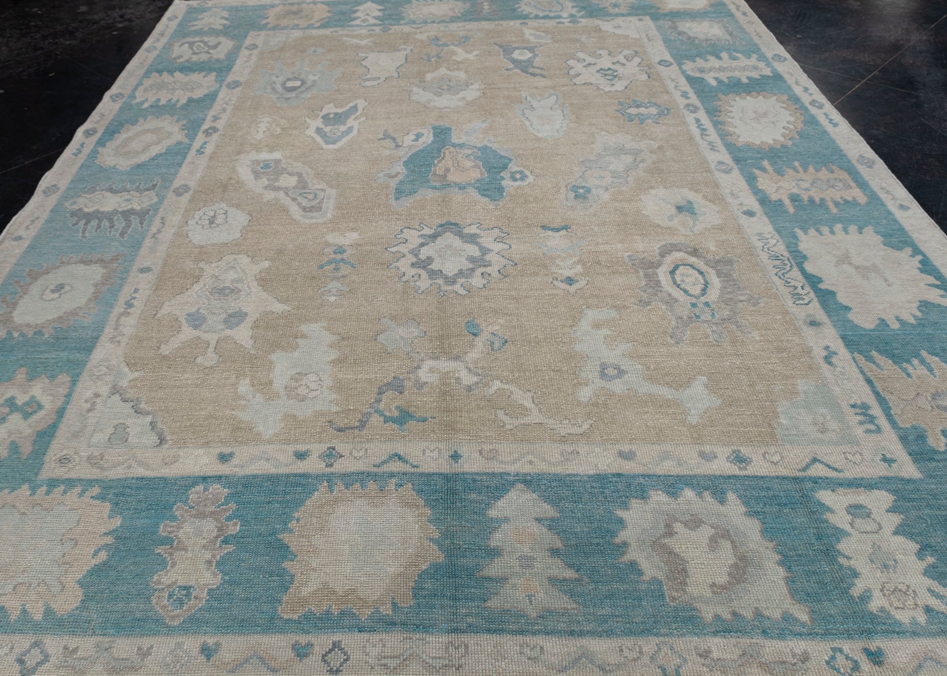 Turkish Oushak Rug 8'9" x 11'1" #11922