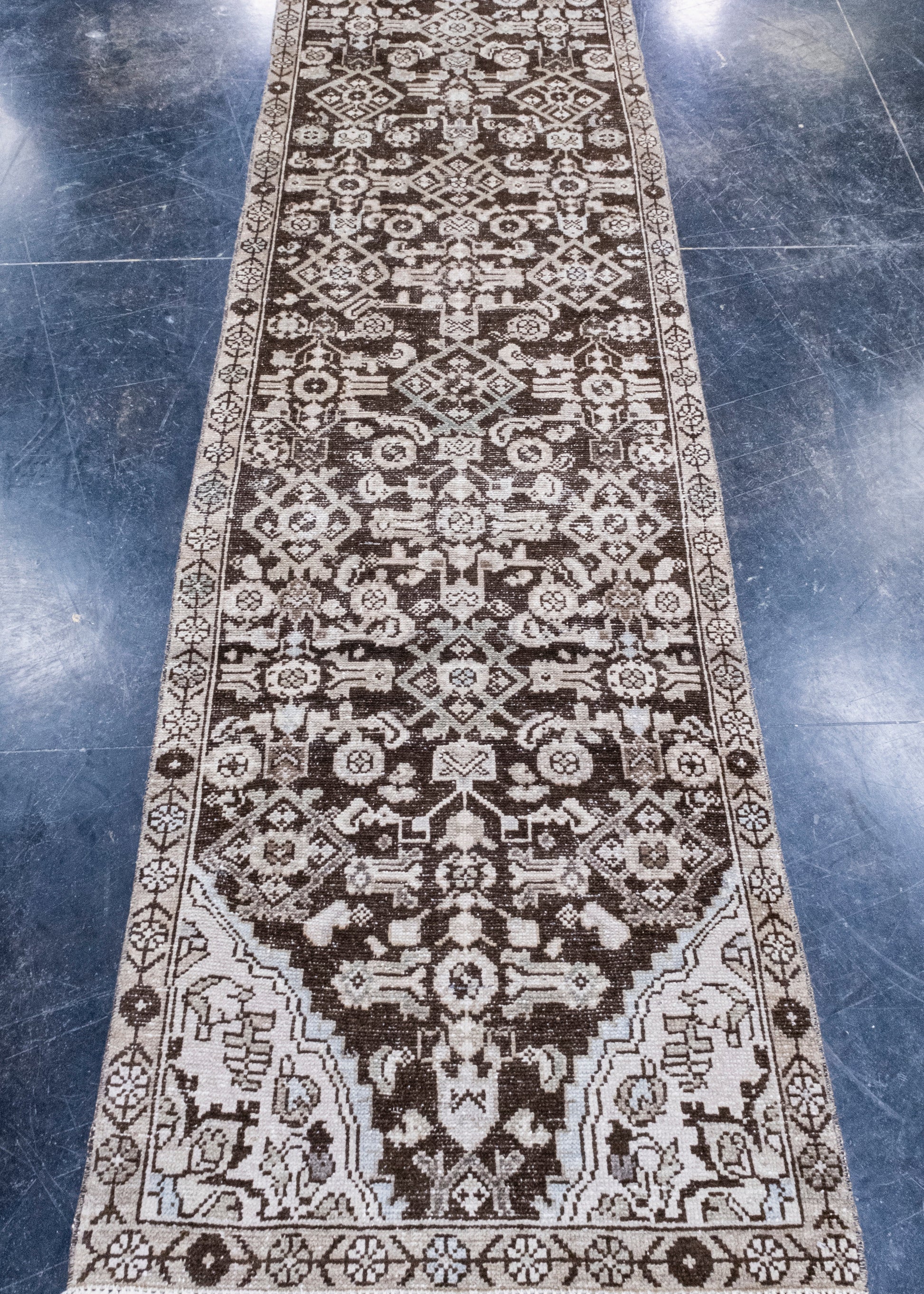 Turkish Vintage Anatolian Runner Rug 2'7" x 9'5" #7024
