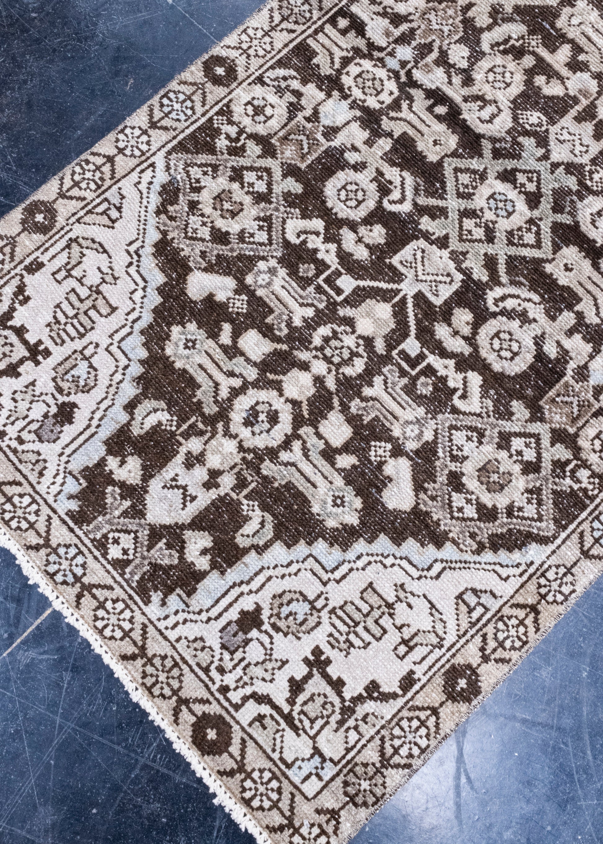 Turkish Vintage Anatolian Runner Rug 2'7" x 9'5" #7024