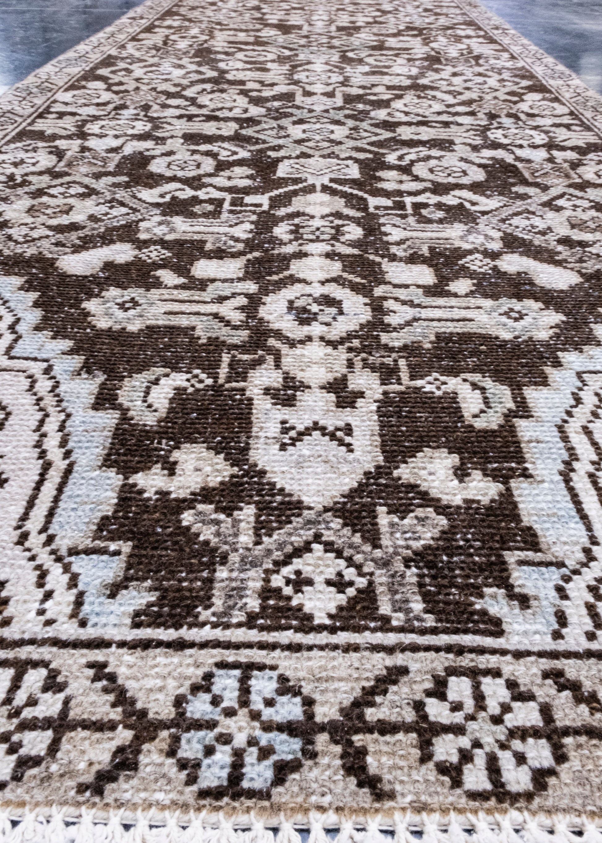 Turkish Vintage Anatolian Runner Rug 2'7" x 9'5" #7024