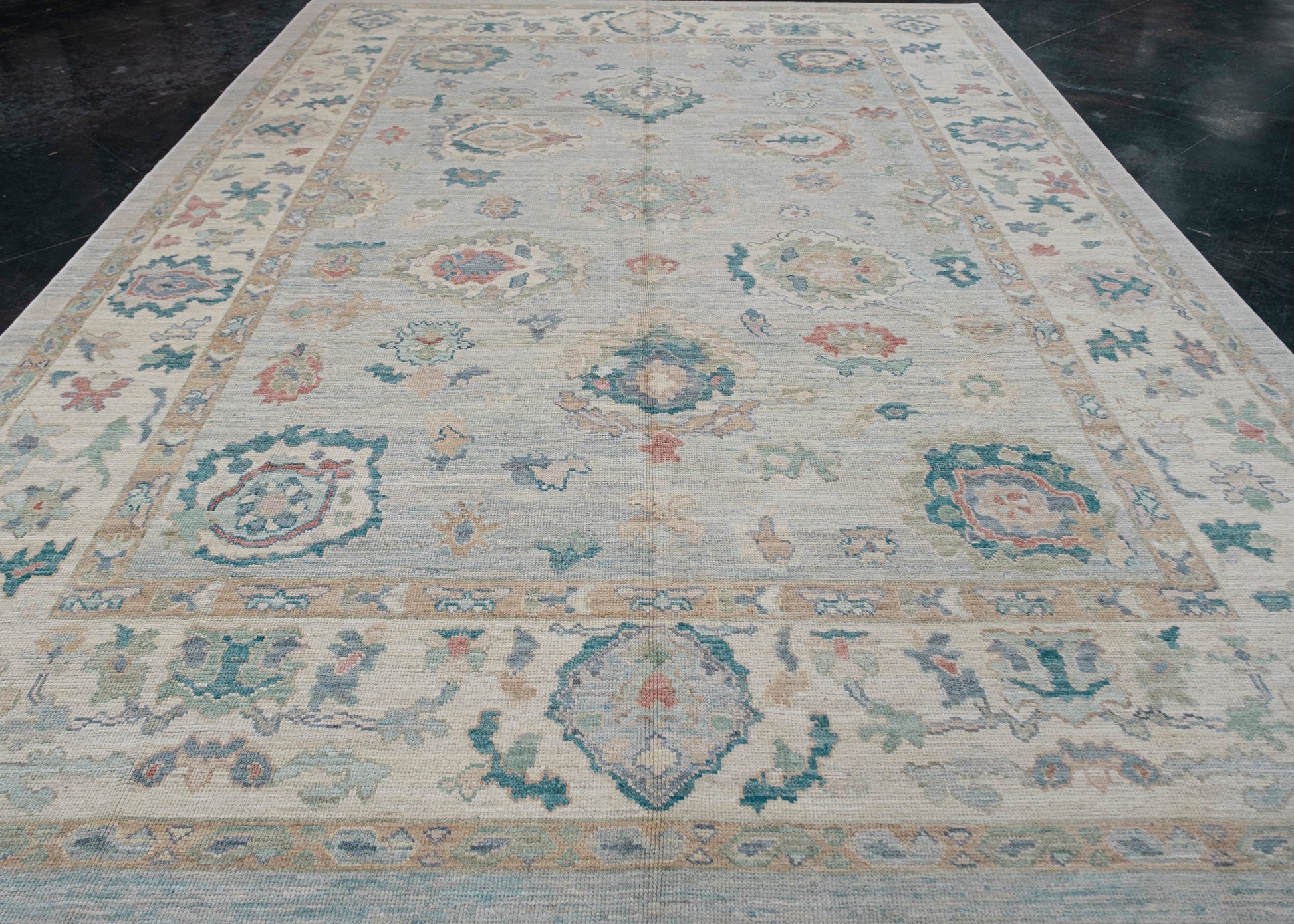 Turkish Oushak Rug 9'10" x 14'1" #15093