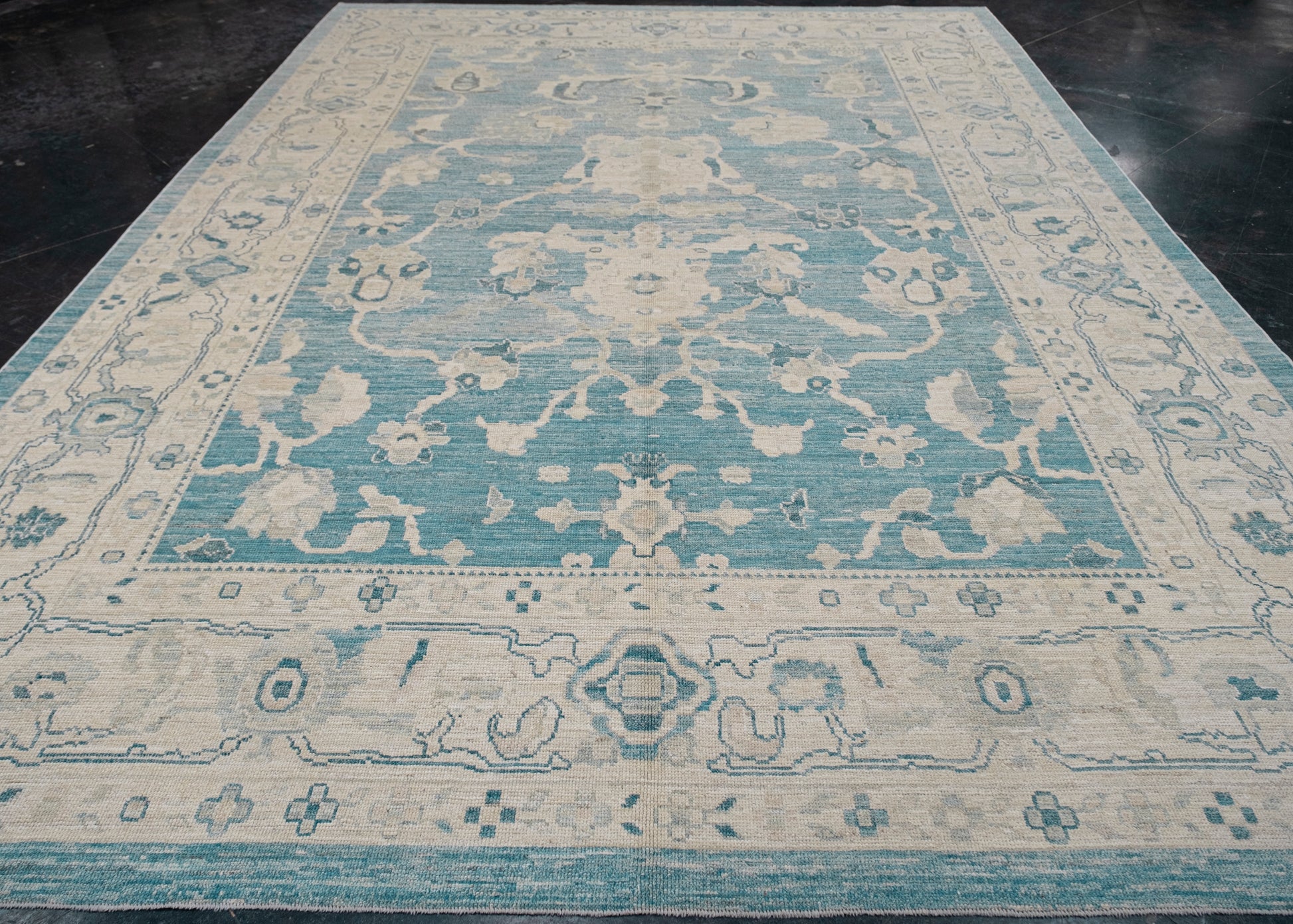 Turkish Oushak Rug 9'11" x 13'8" #15092