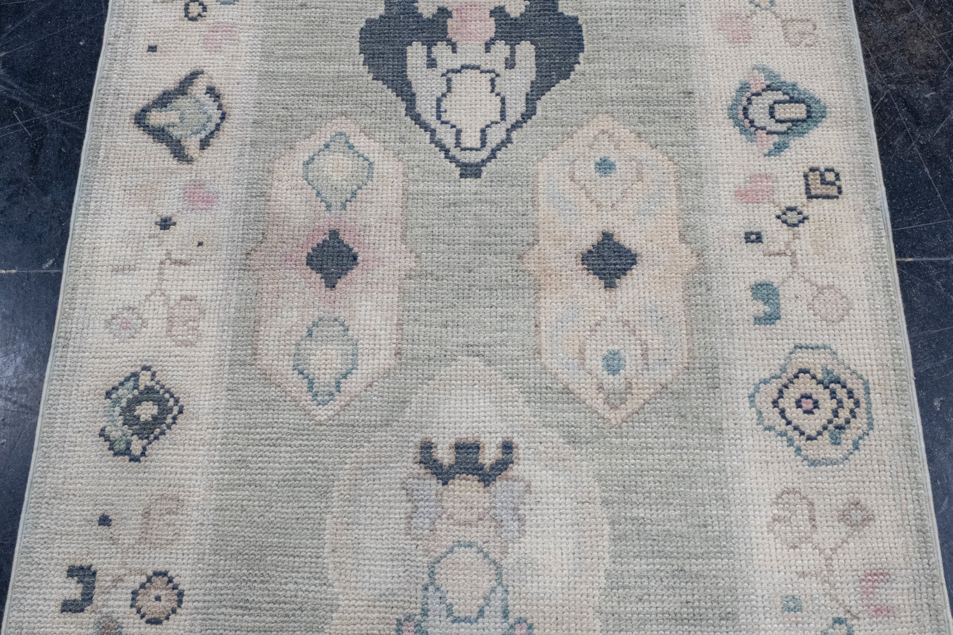 Turkish Oushak Rug 2'8" x 8'5" #16946