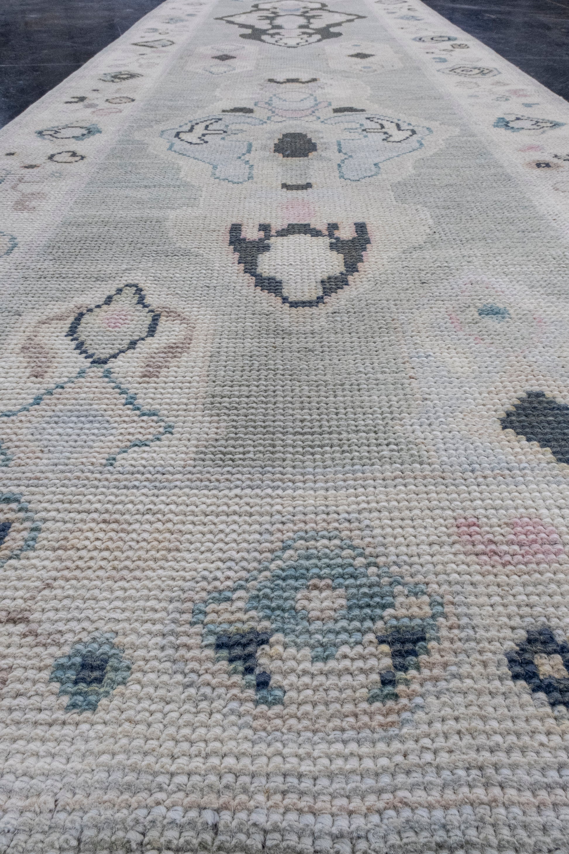 Turkish Oushak Rug 2'8" x 8'5" #16946