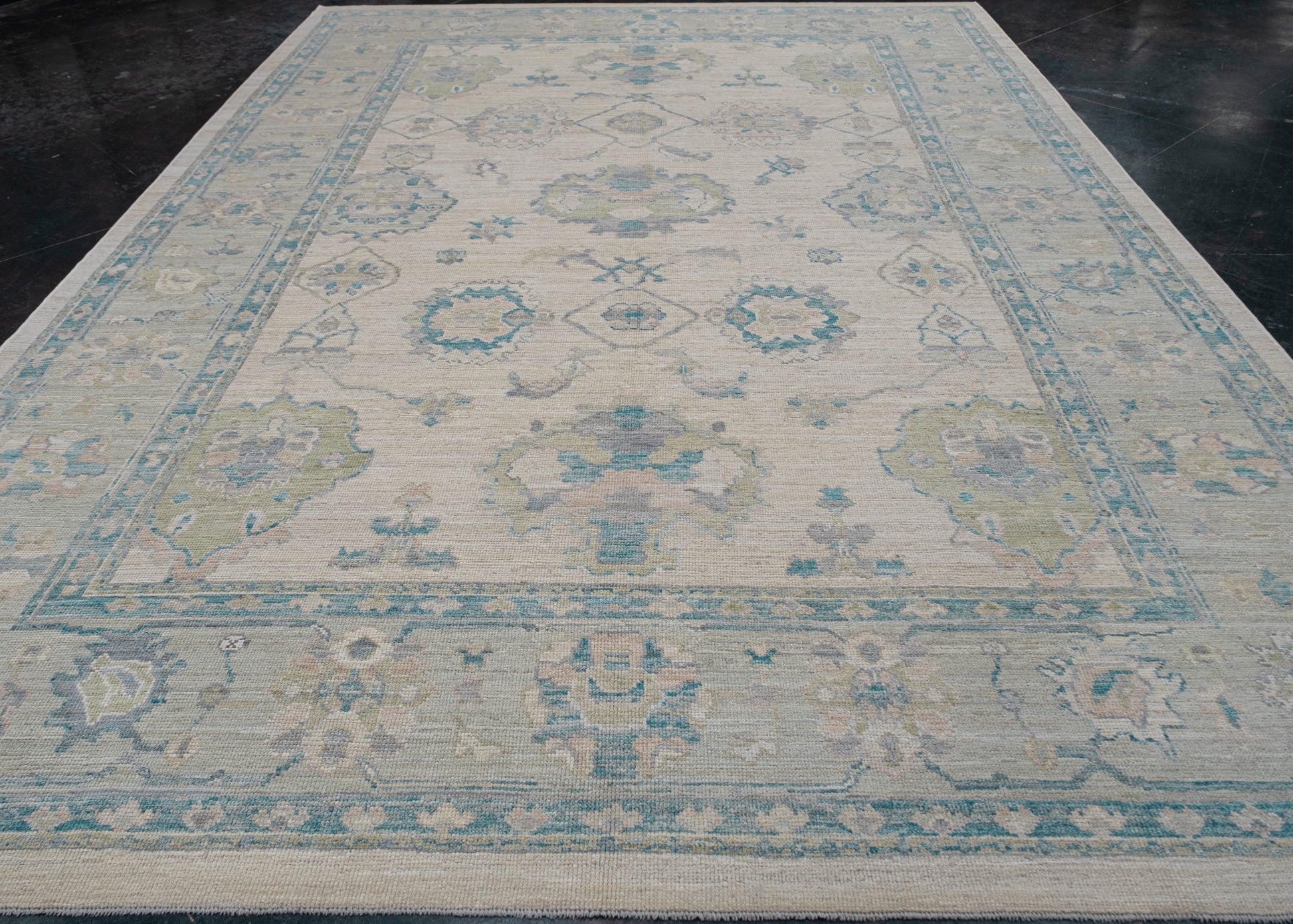Turkish Oushak Rug 9'11" x 14' #15044
