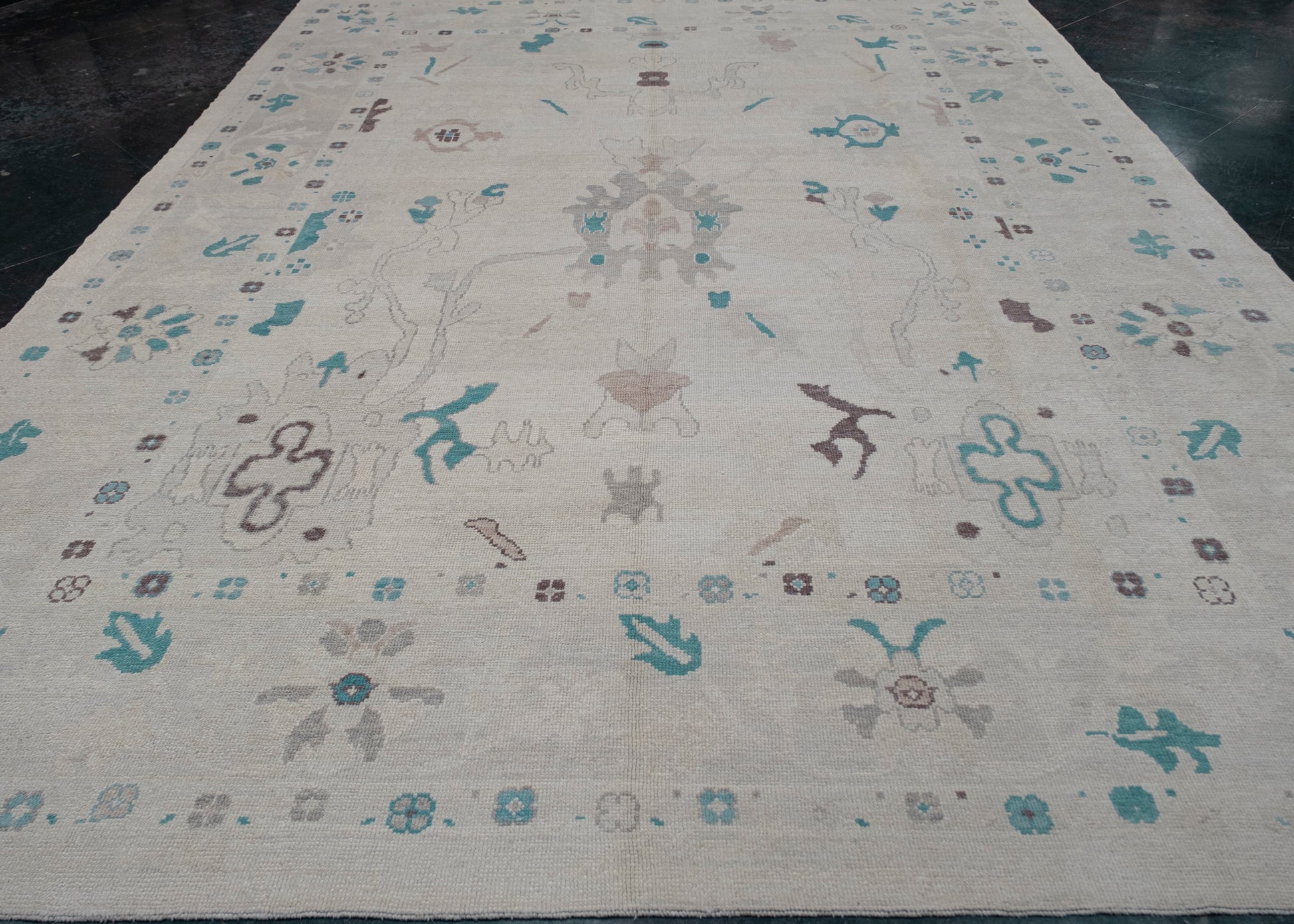 Turkish Oushak Rug 10'5" x 14'2" #6052