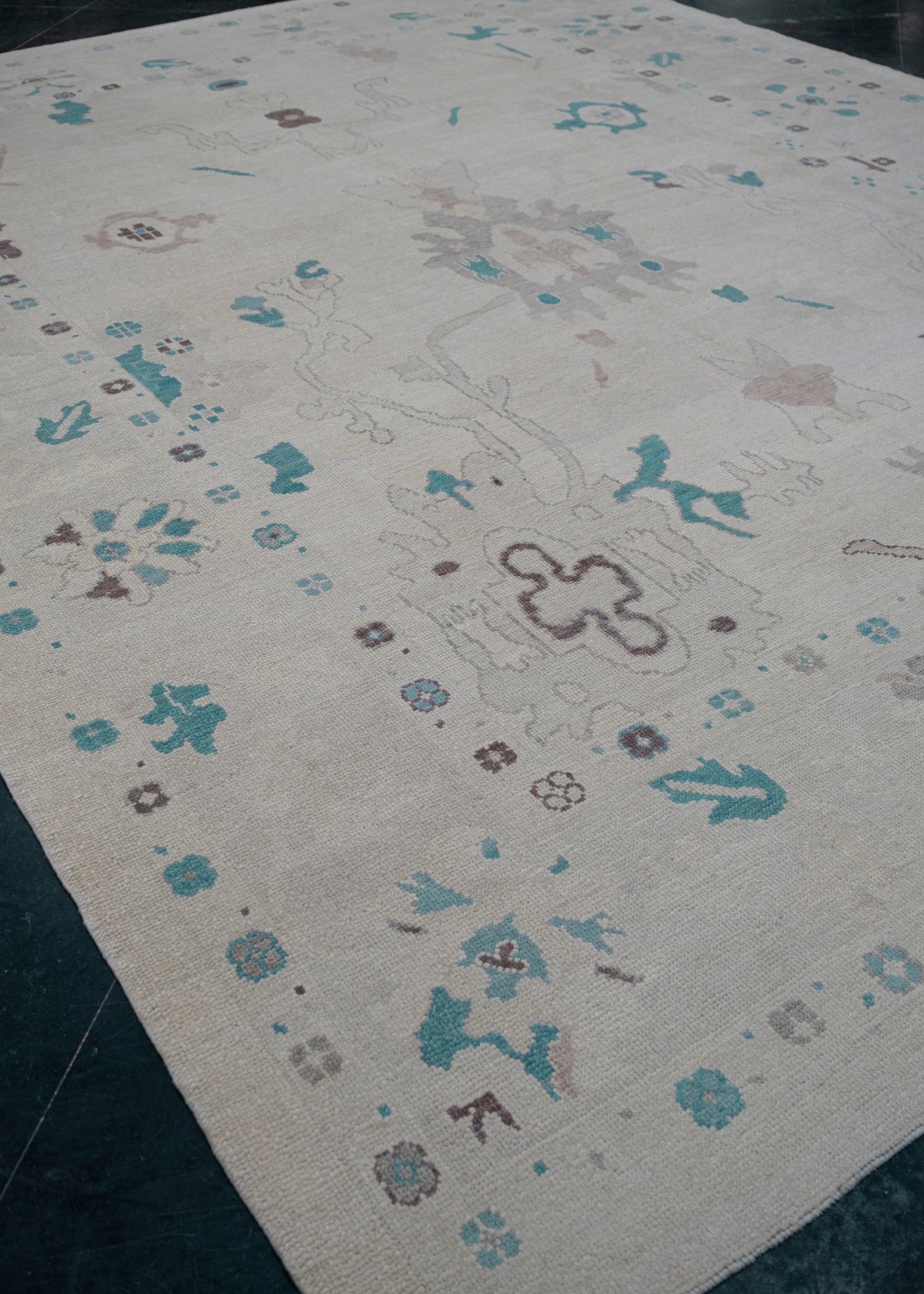 Turkish Oushak Rug 10'5" x 14'2" #6052