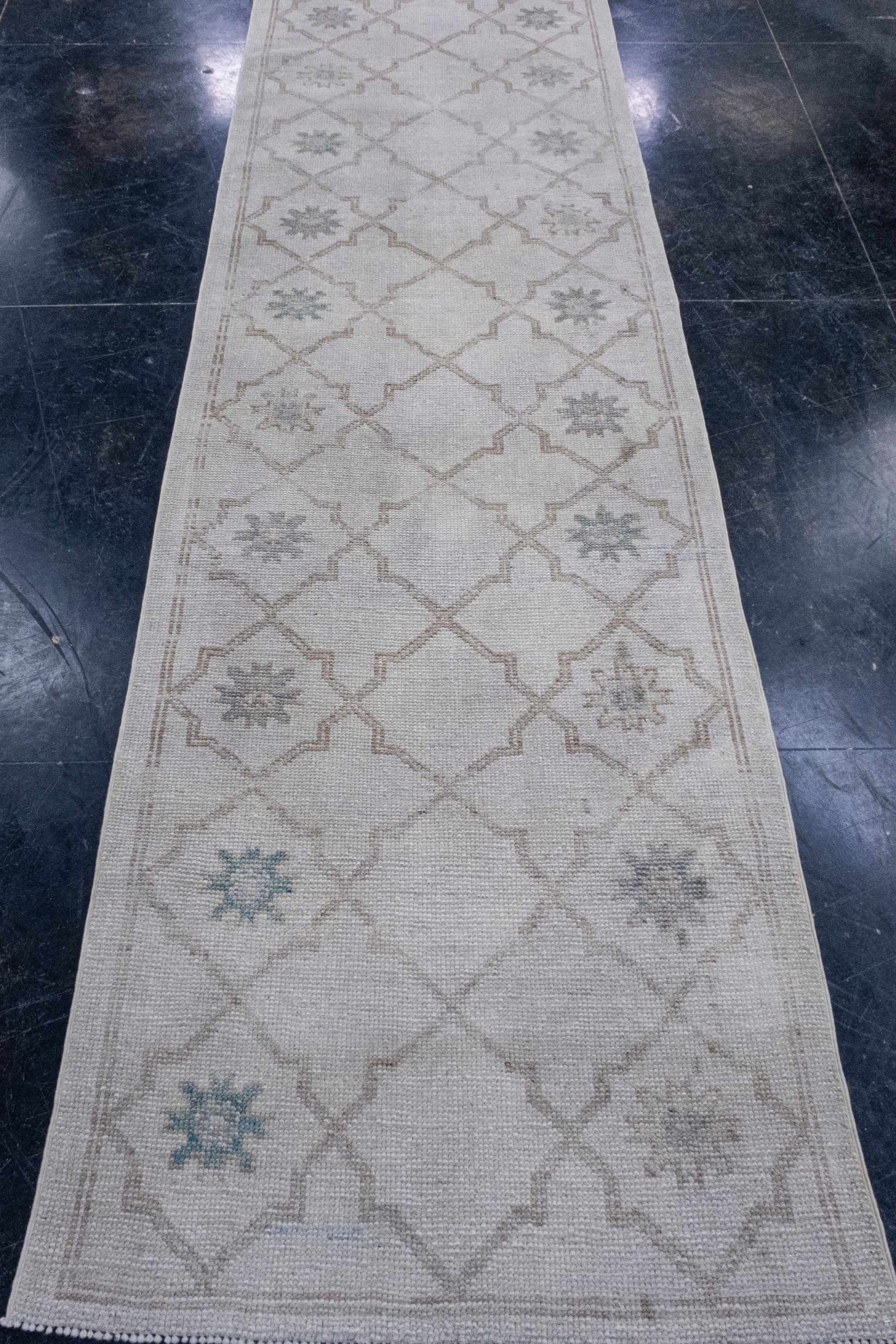 Turkish Oushak Rug 2'11" x 10' #16922