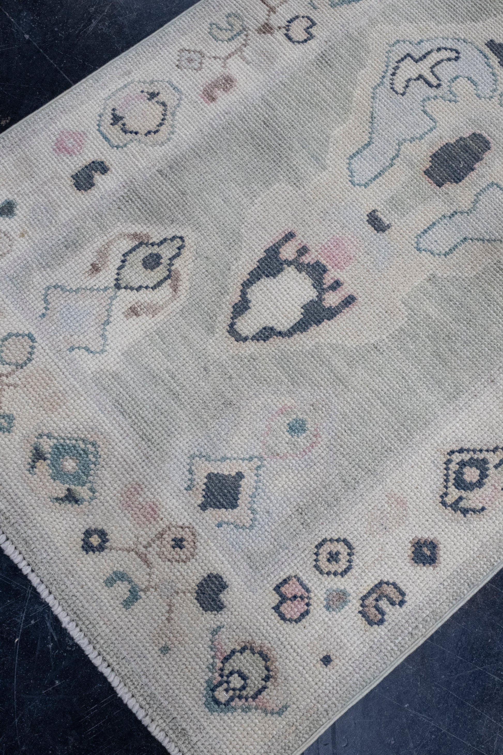 Turkish Oushak Rug 2'9" x 8'6" #16924