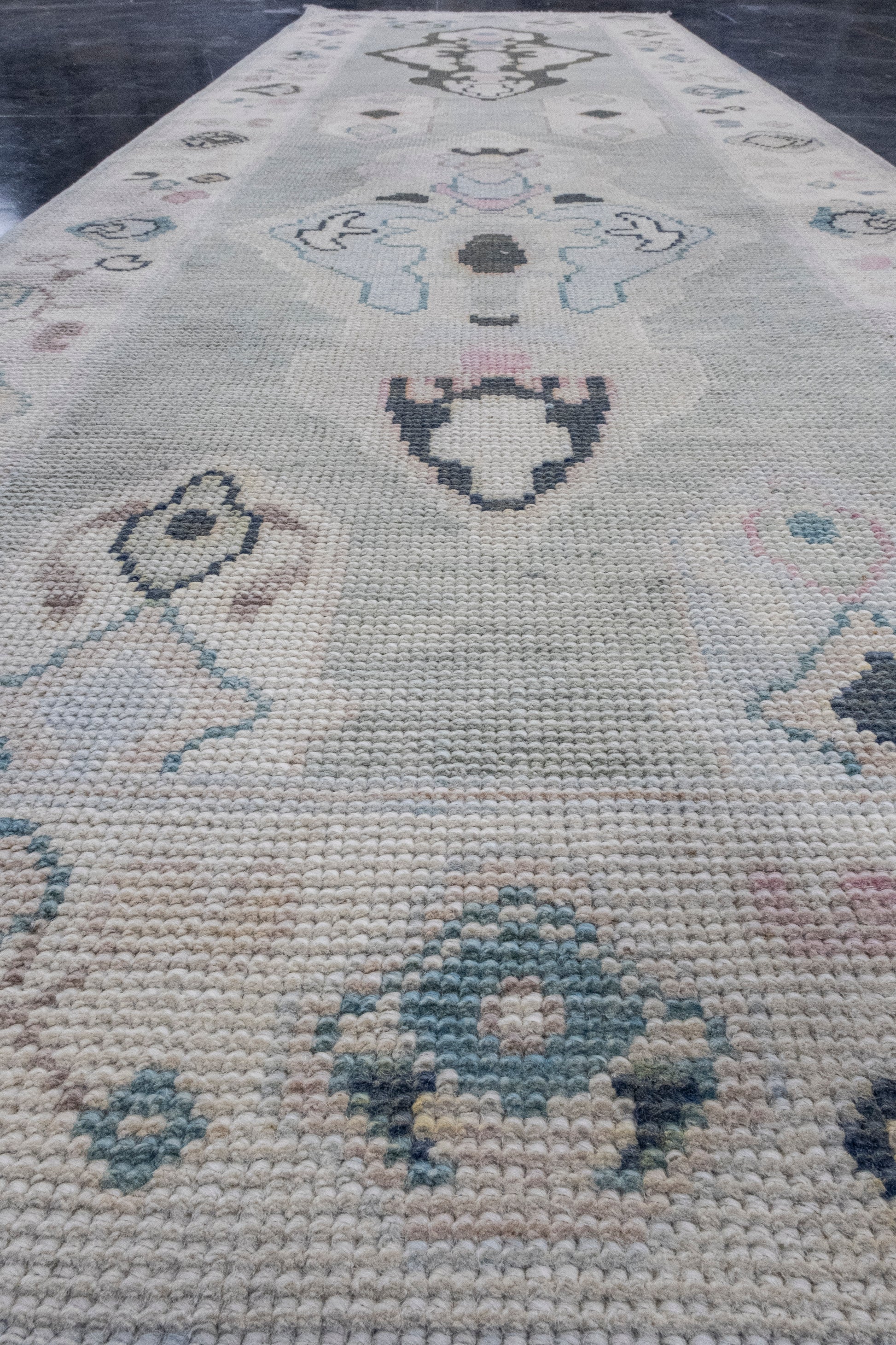 Turkish Oushak Rug 2'9" x 8'6" #16924