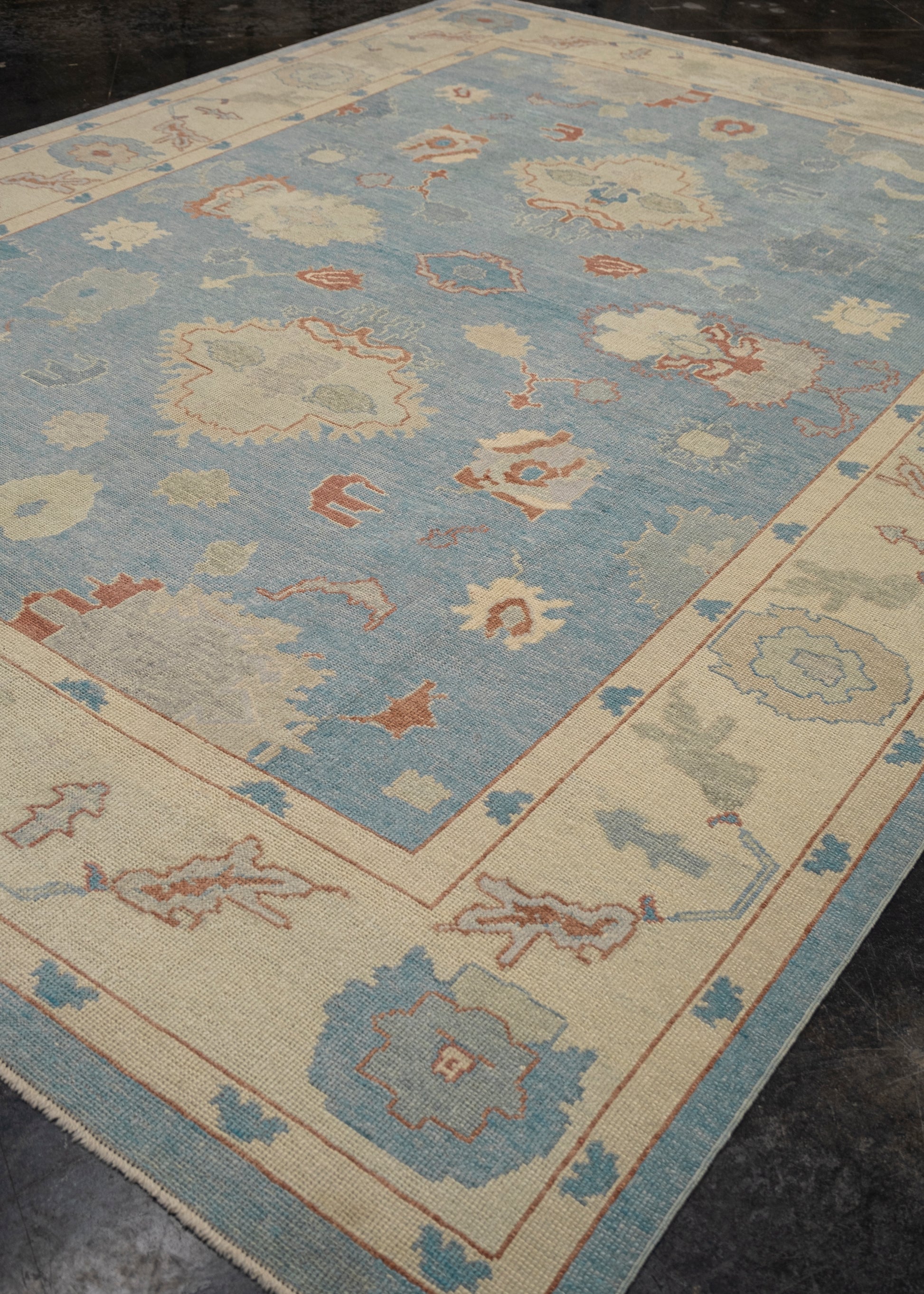 Turkish Oushak Rug 9'10" x 12'11" #3170