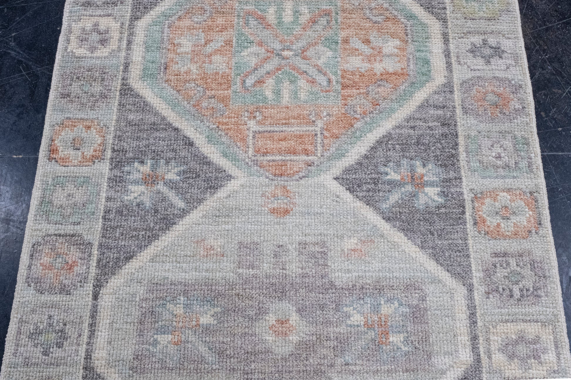 Turkish Oushak Runner Rug 2'11" x 6'7" #16017