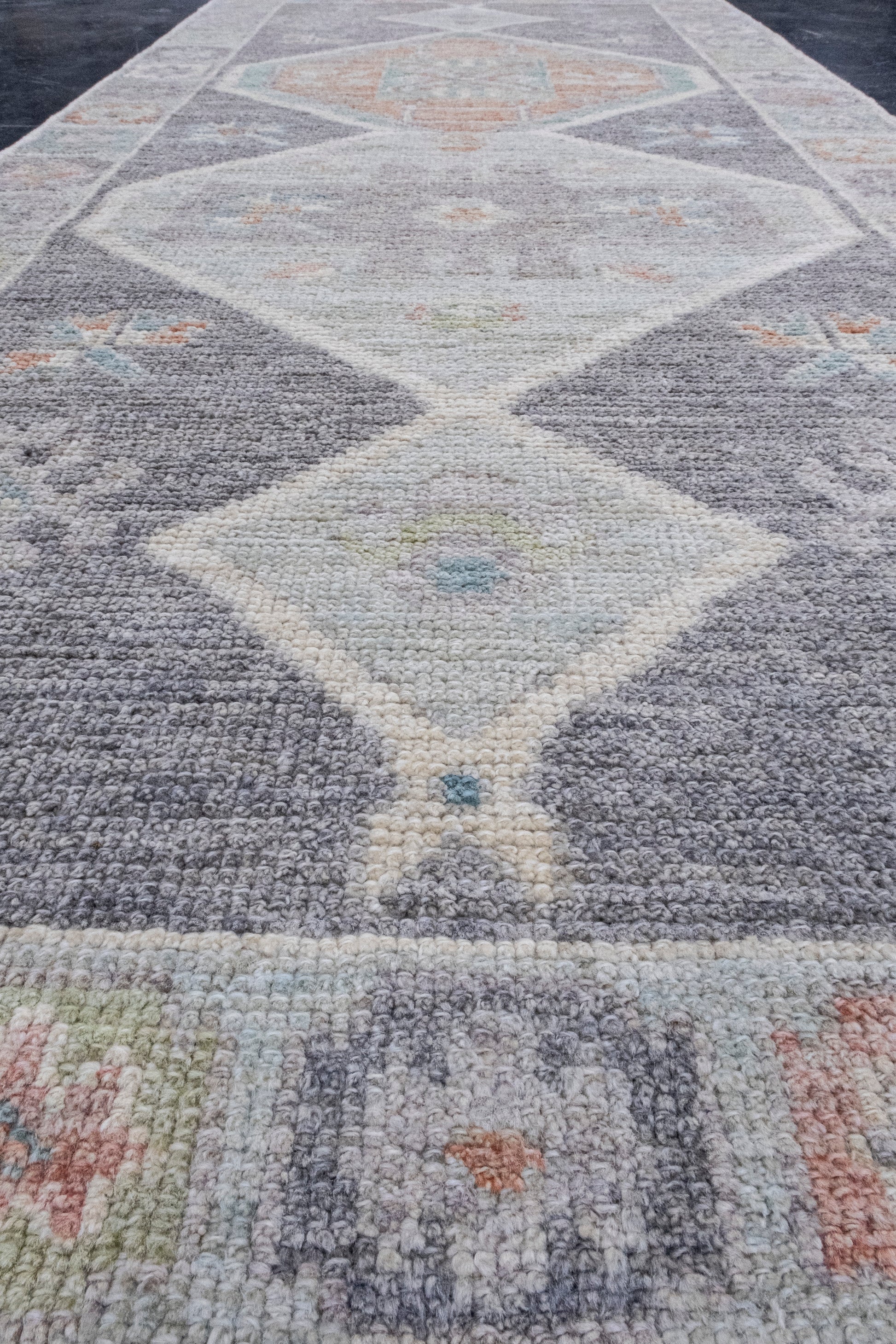 Turkish Oushak Runner Rug 2'11" x 6'7" #16017
