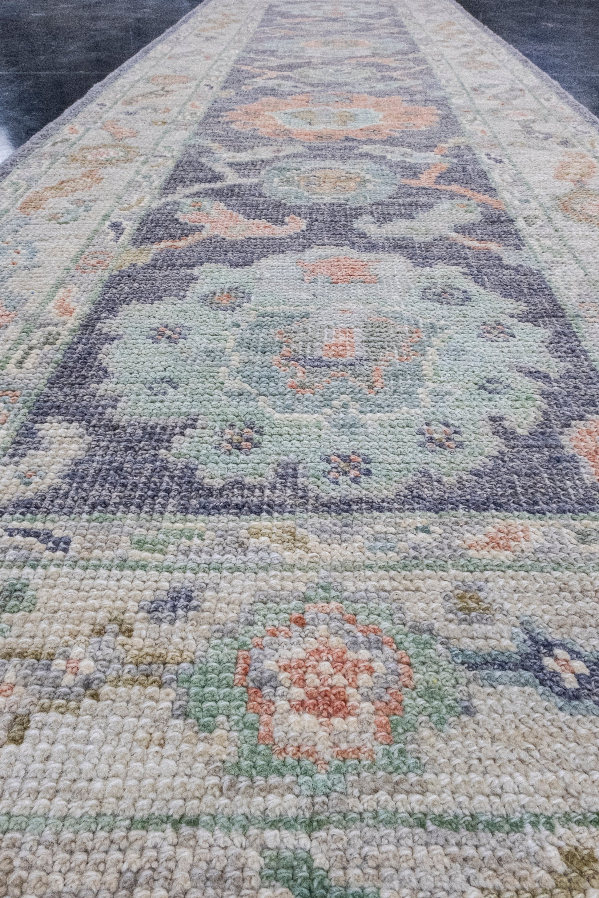 Turkish Oushak Rug 2'5" x 7'9" #16509