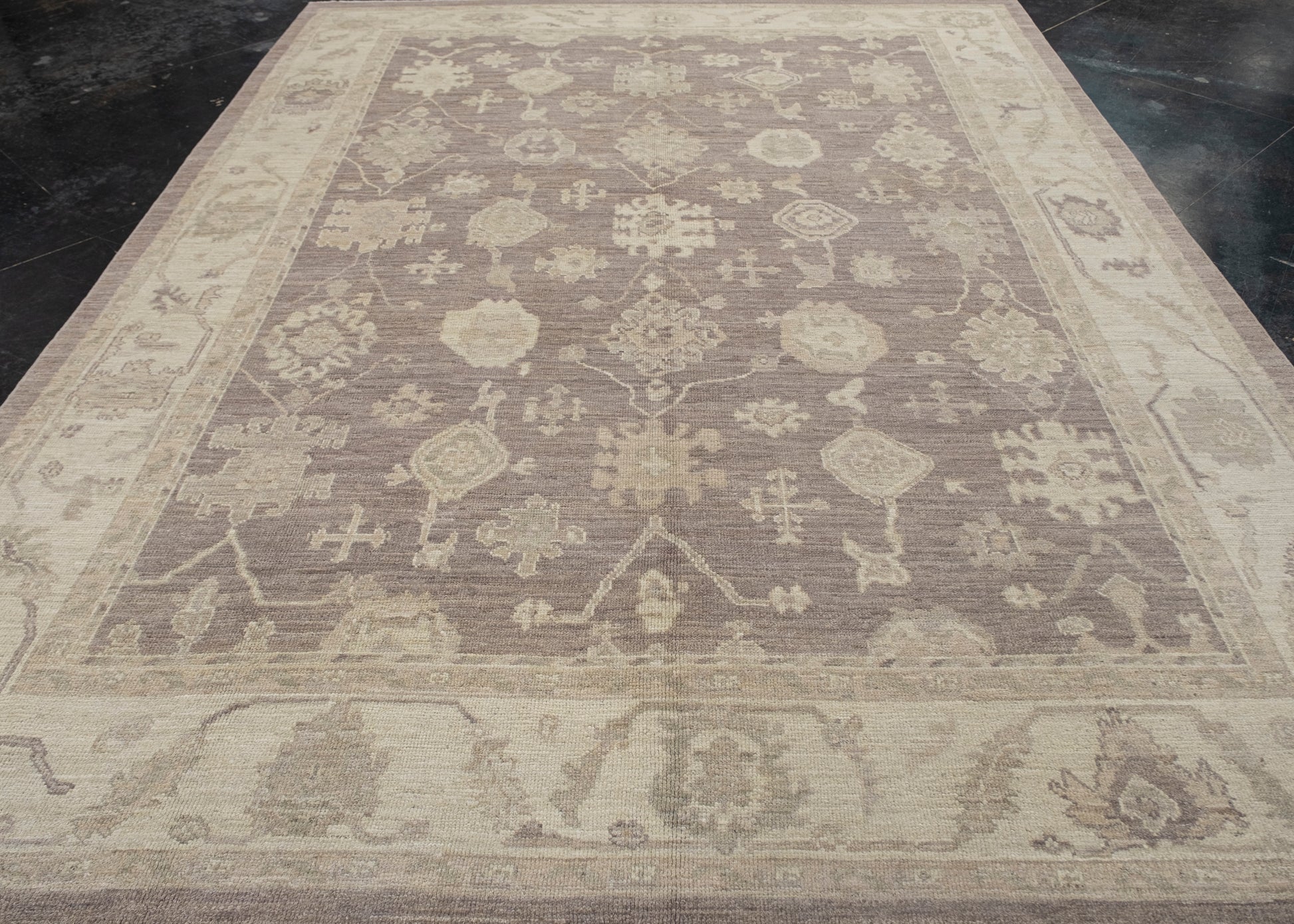 Turkish Oushak Rug 8'7" x 11'5" #240