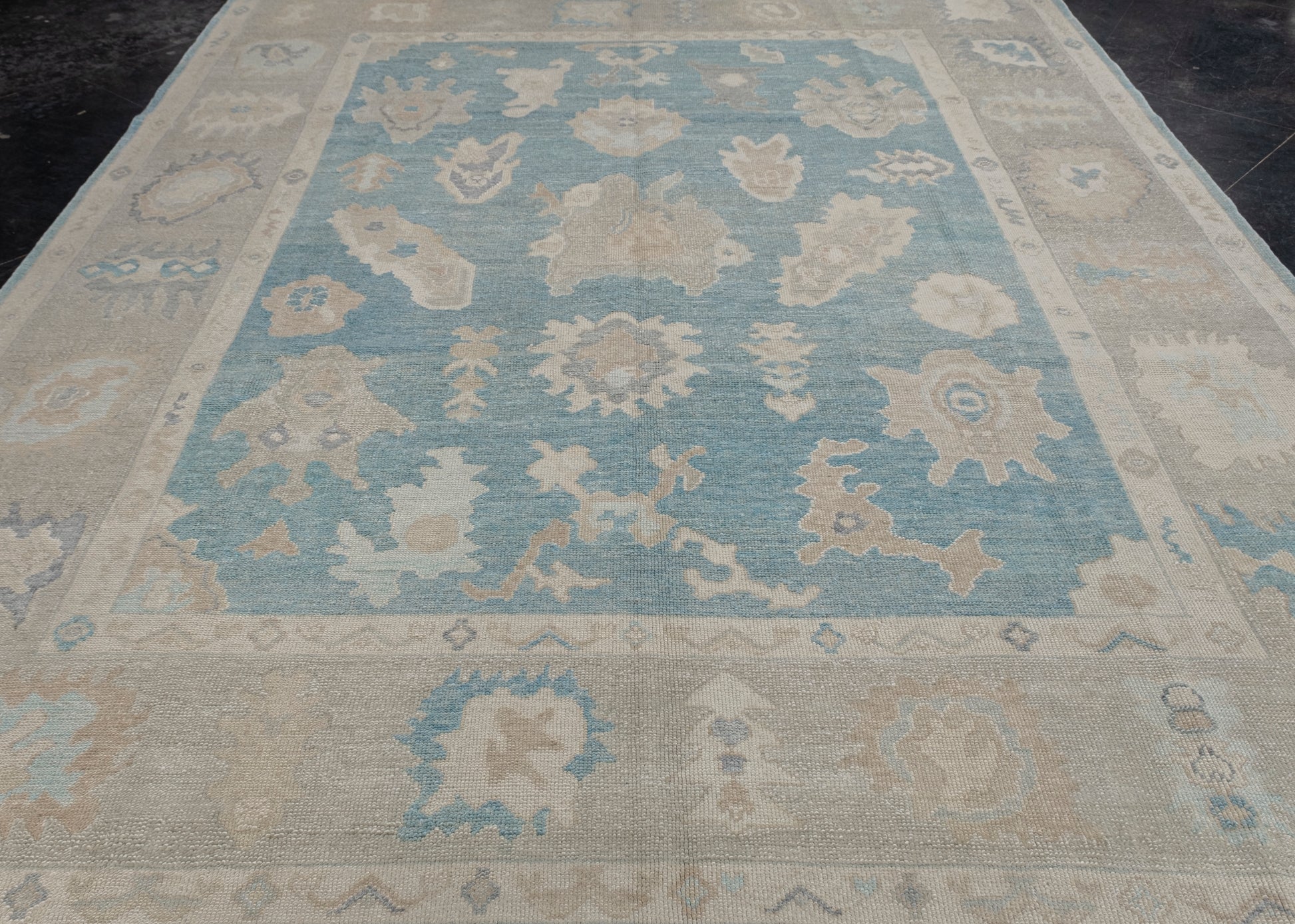 Turkish Oushak Rug 8'9" x 11'7" #11908
