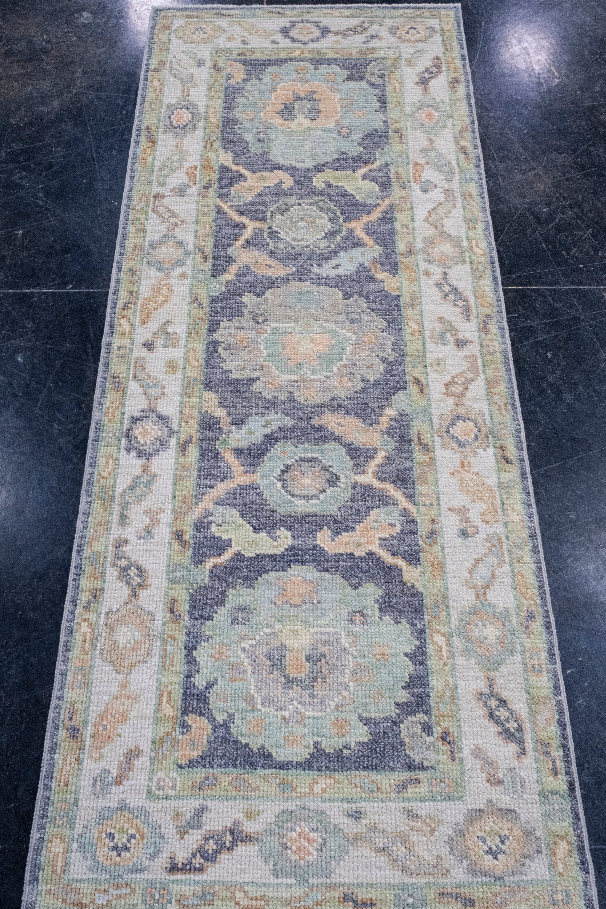 Turkish Oushak Rug 2'4" x 6' #16421