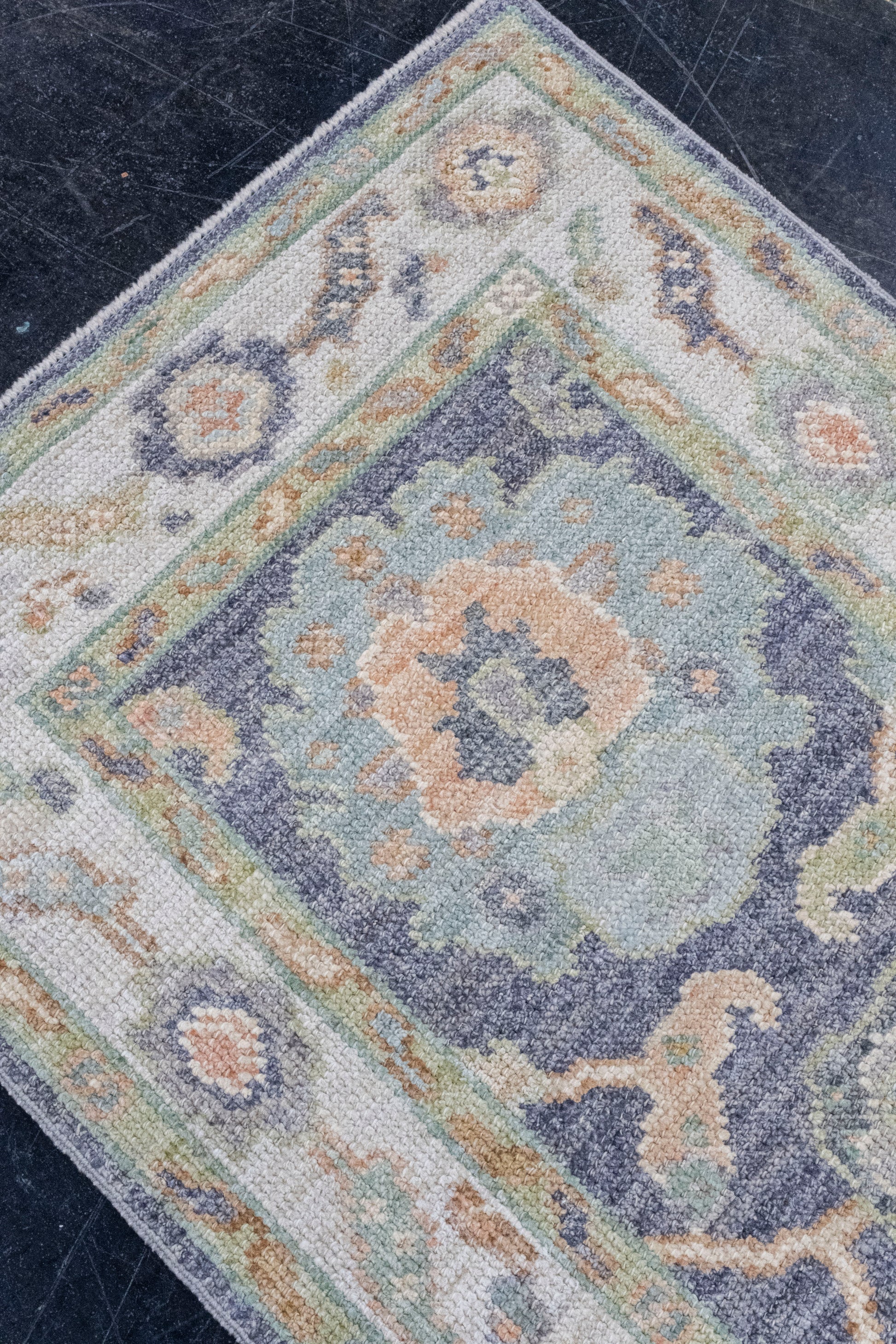 Turkish Oushak Rug 2'4" x 6' #16421