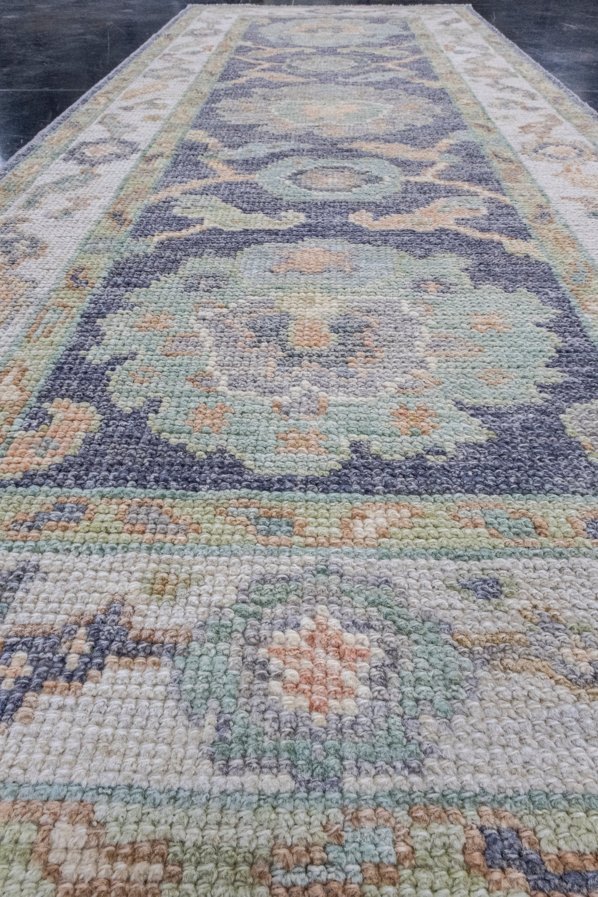 Turkish Oushak Rug 2'4" x 6' #16421