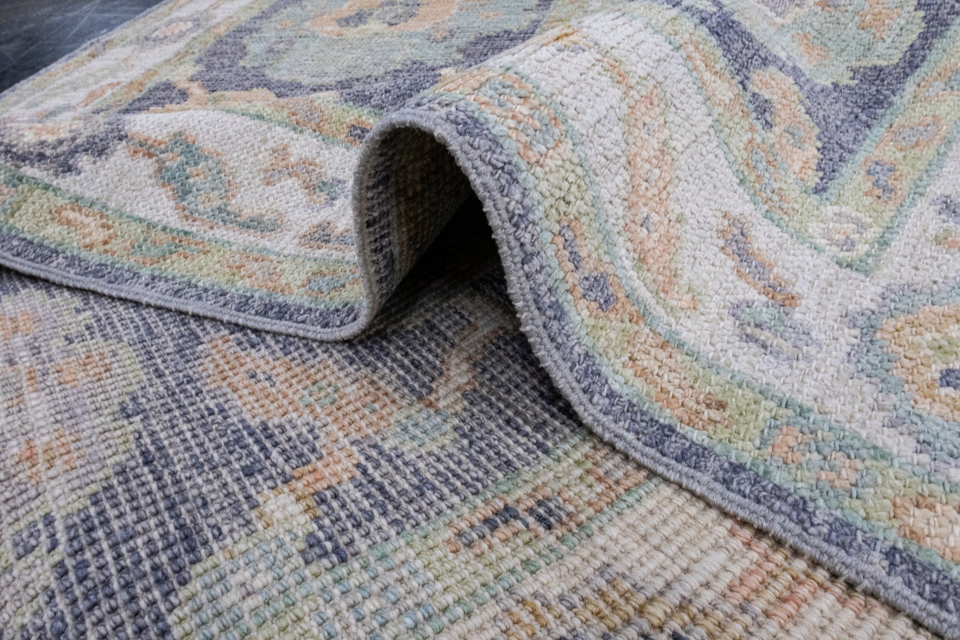 Turkish Oushak Rug 2'4" x 6' #16421