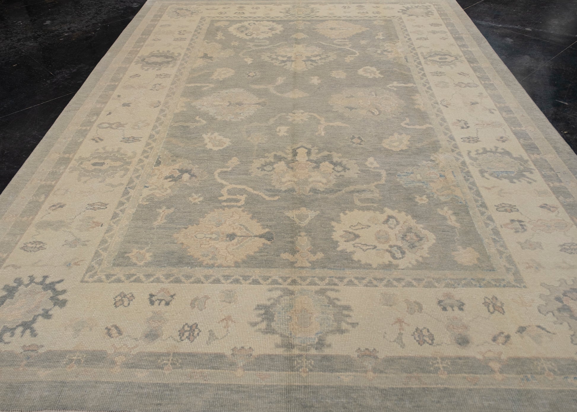 Turkish Oushak Rug 8'10" x 11'11" #7293