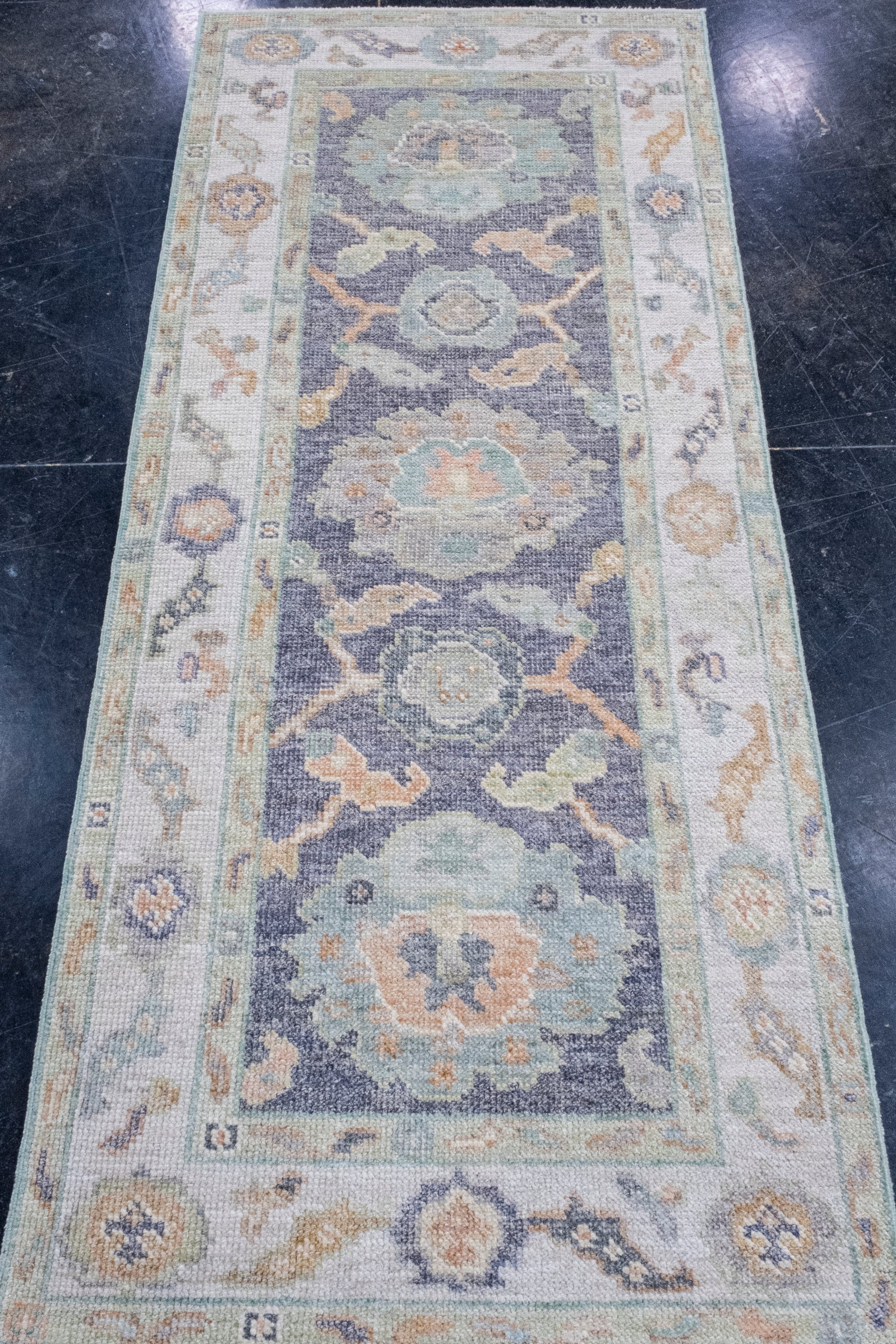 Turkish Oushak Rug 2'6" x 5'10" #16517