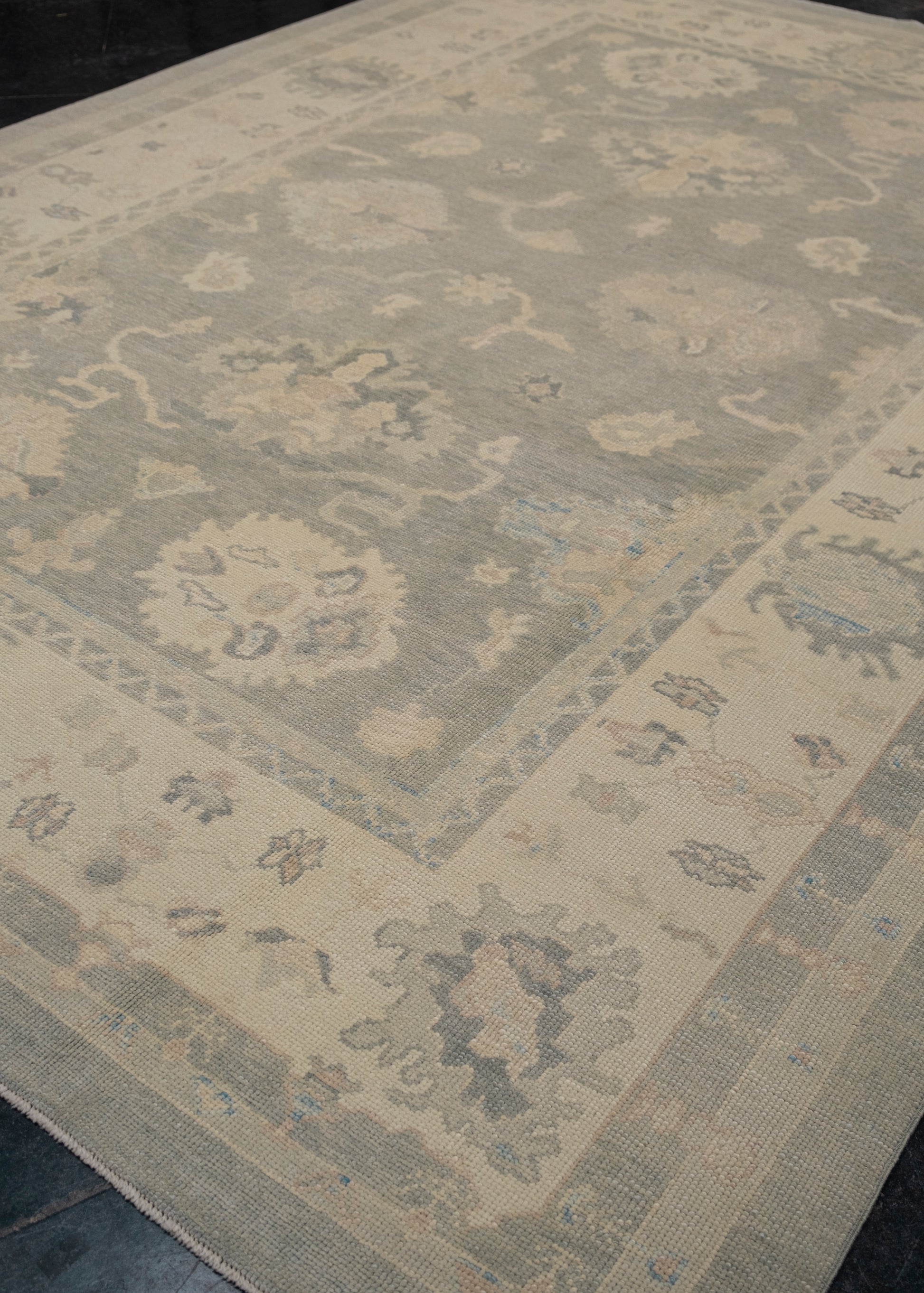 Turkish Oushak Rug 8'10" x 11'11" #7293