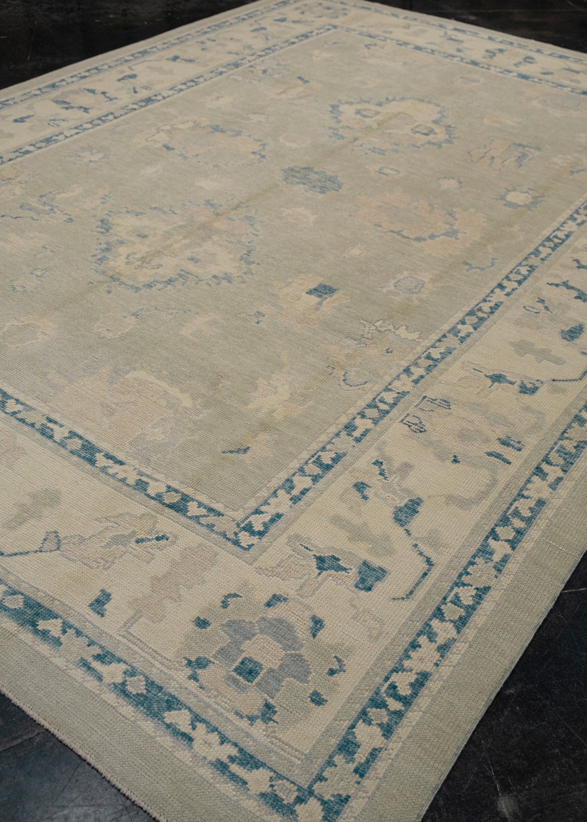 Turkish Oushak Rug 9'1" x 12'3" #7108