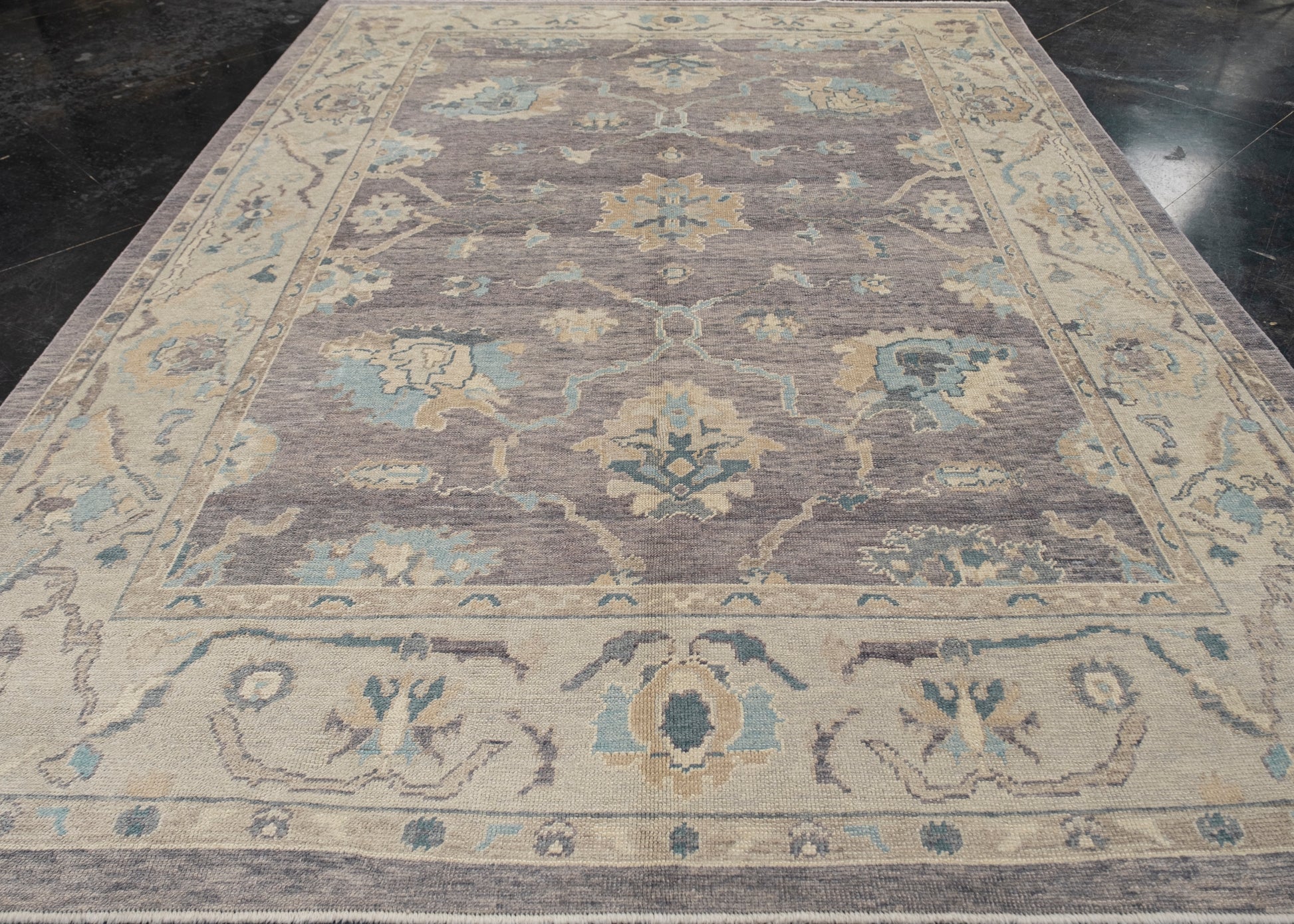 Turkish Oushak Rug 8'10" x 11'9" #1529
