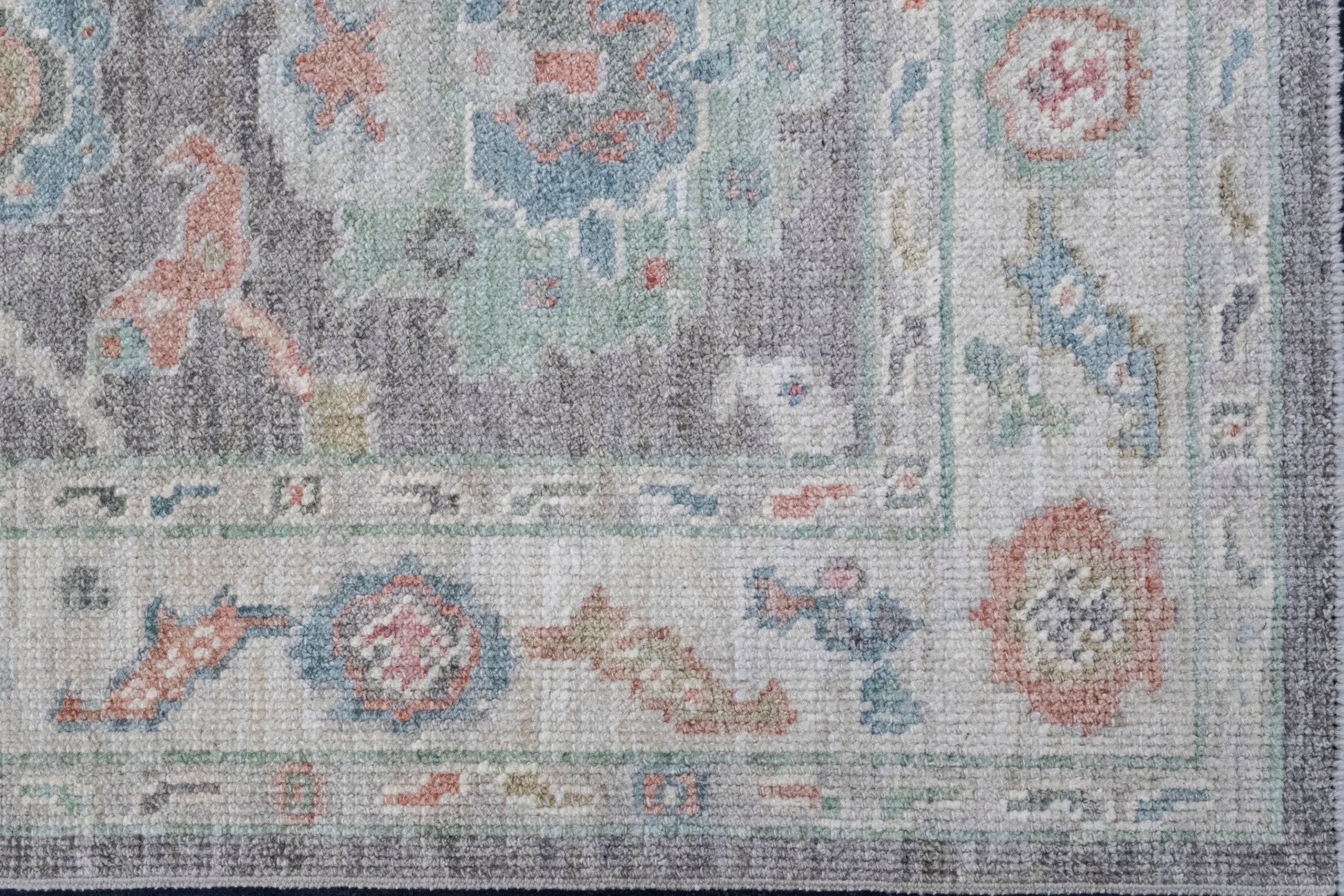 Turkish Oushak Runner Rug 2'10" x 6'4" #16153