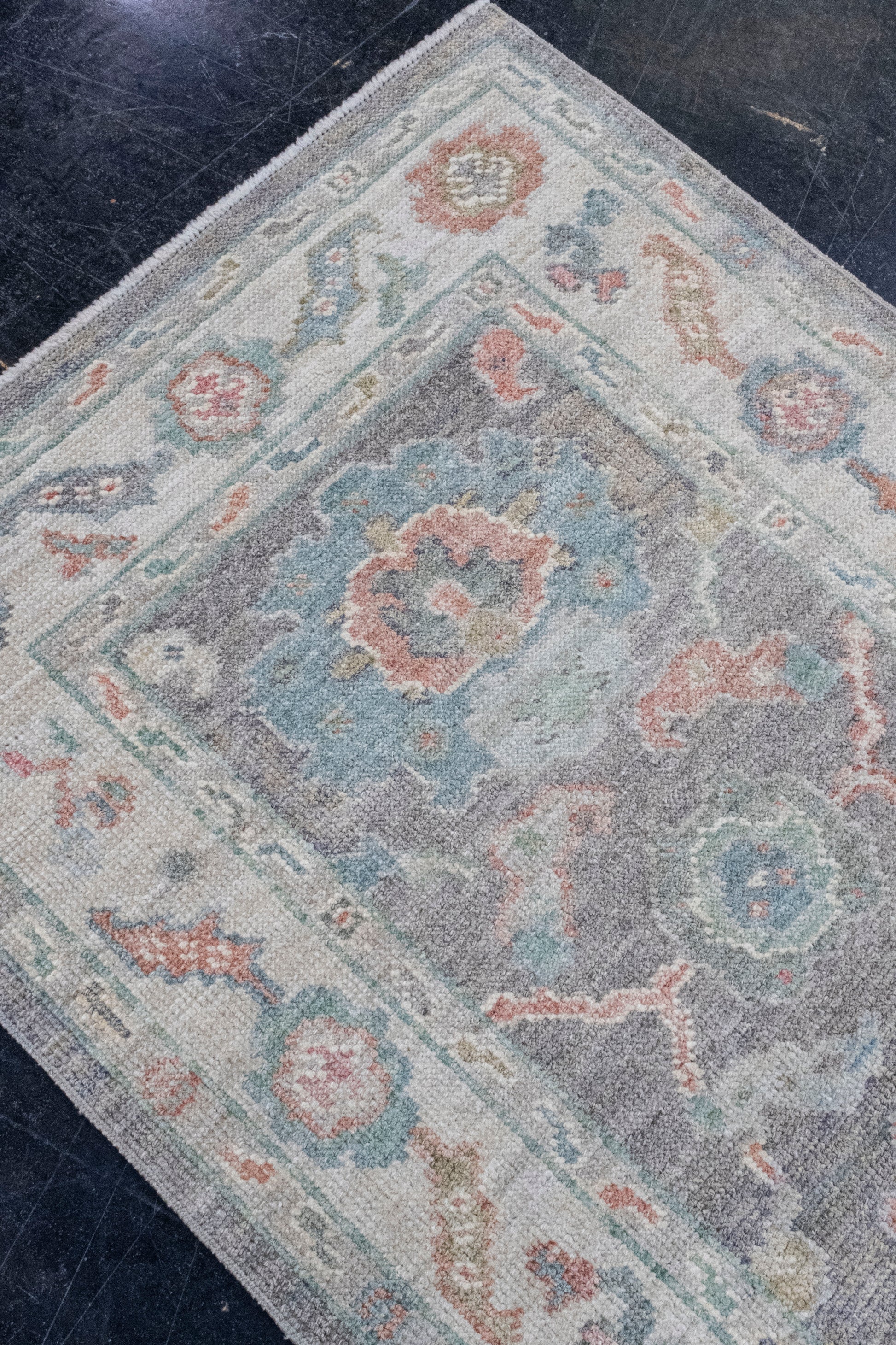 Turkish Oushak Runner Rug 2'10" x 6'4" #16153