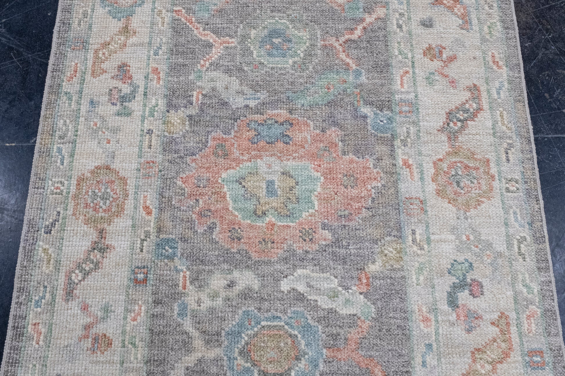 Turkish Oushak Runner Rug 2'10" x 6'4" #16153