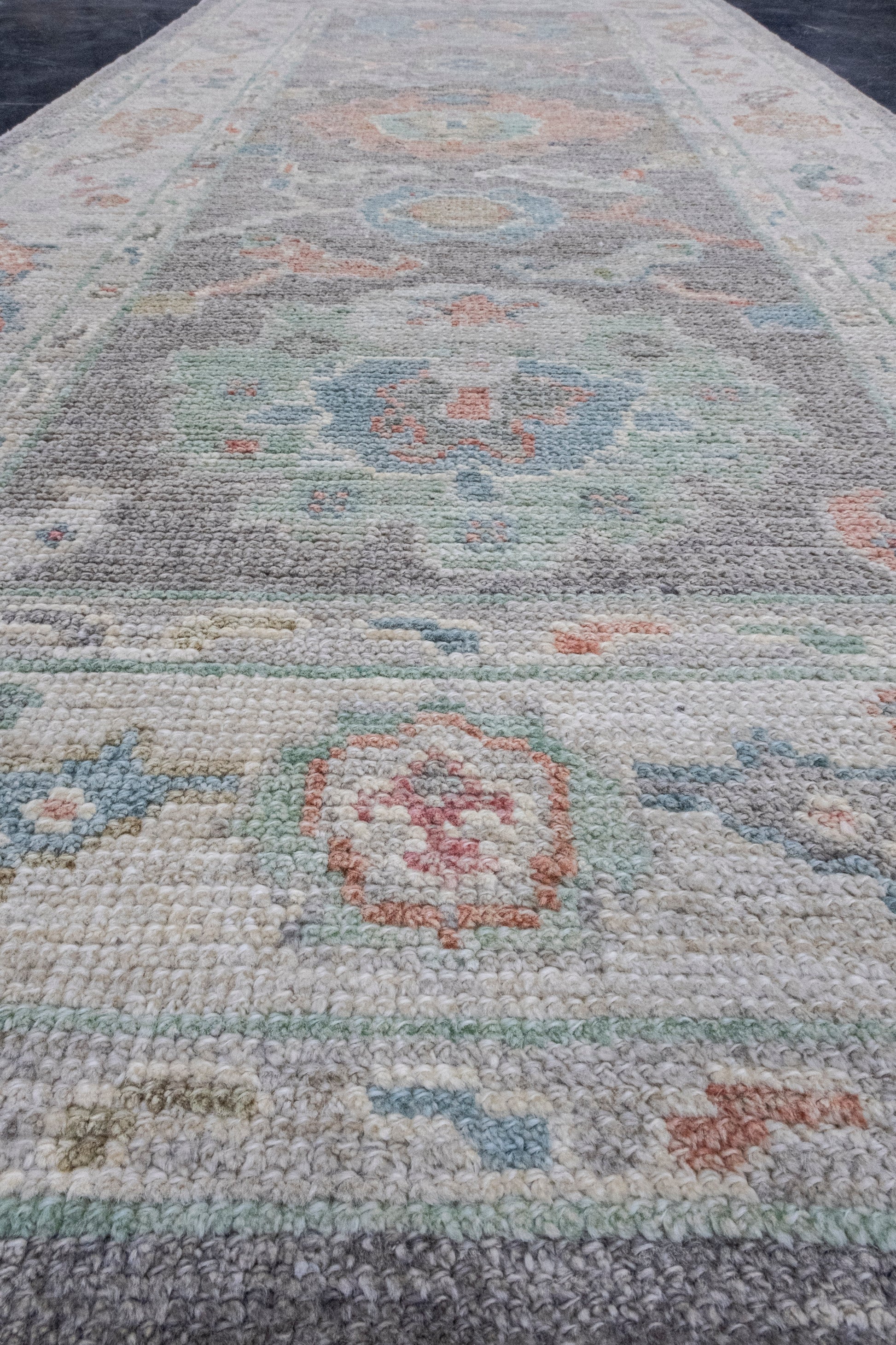 Turkish Oushak Runner Rug 2'10" x 6'4" #16153