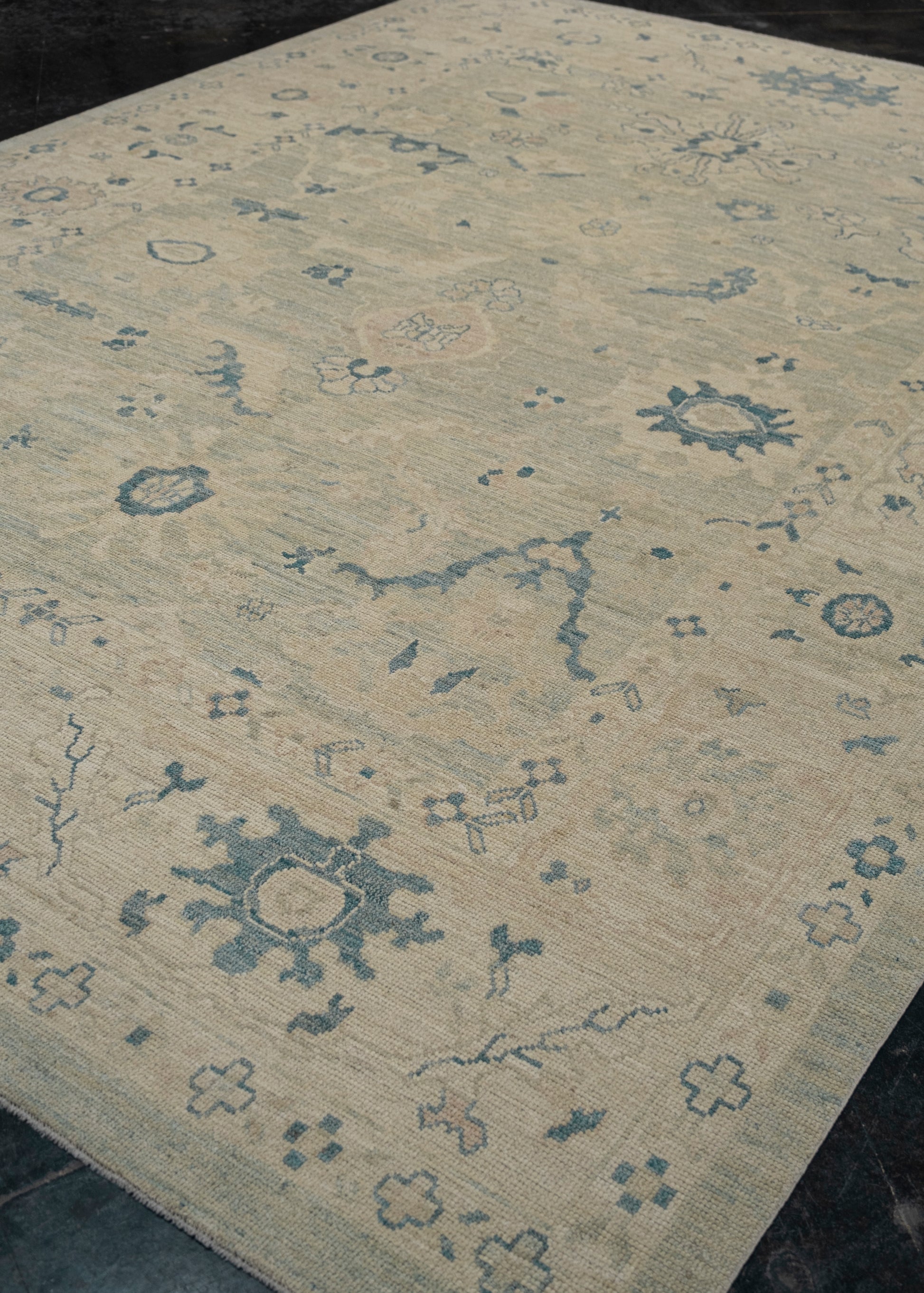 Turkish Oushak Rug 9'3" x 12'9" #15091