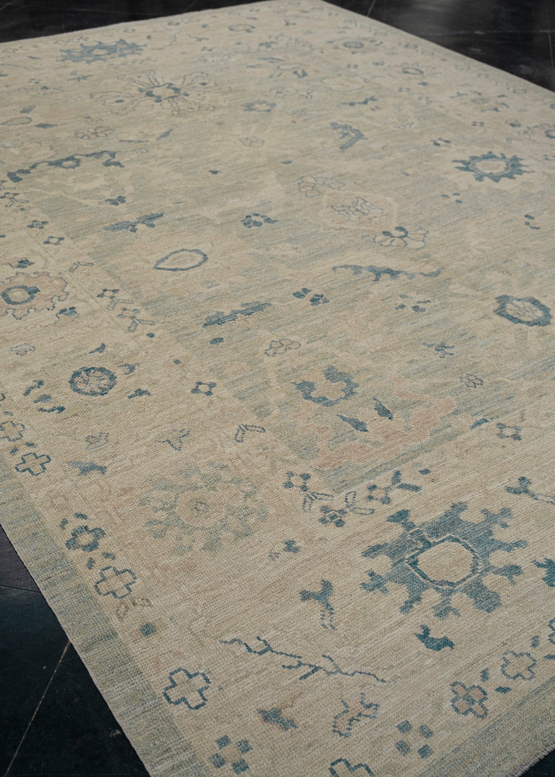 Turkish Oushak Rug 9'3" x 12'9" #15091