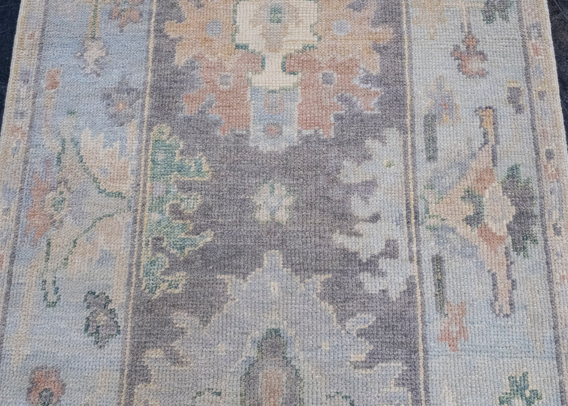Turkish Oushak Rug 2'10" x 6' #16592