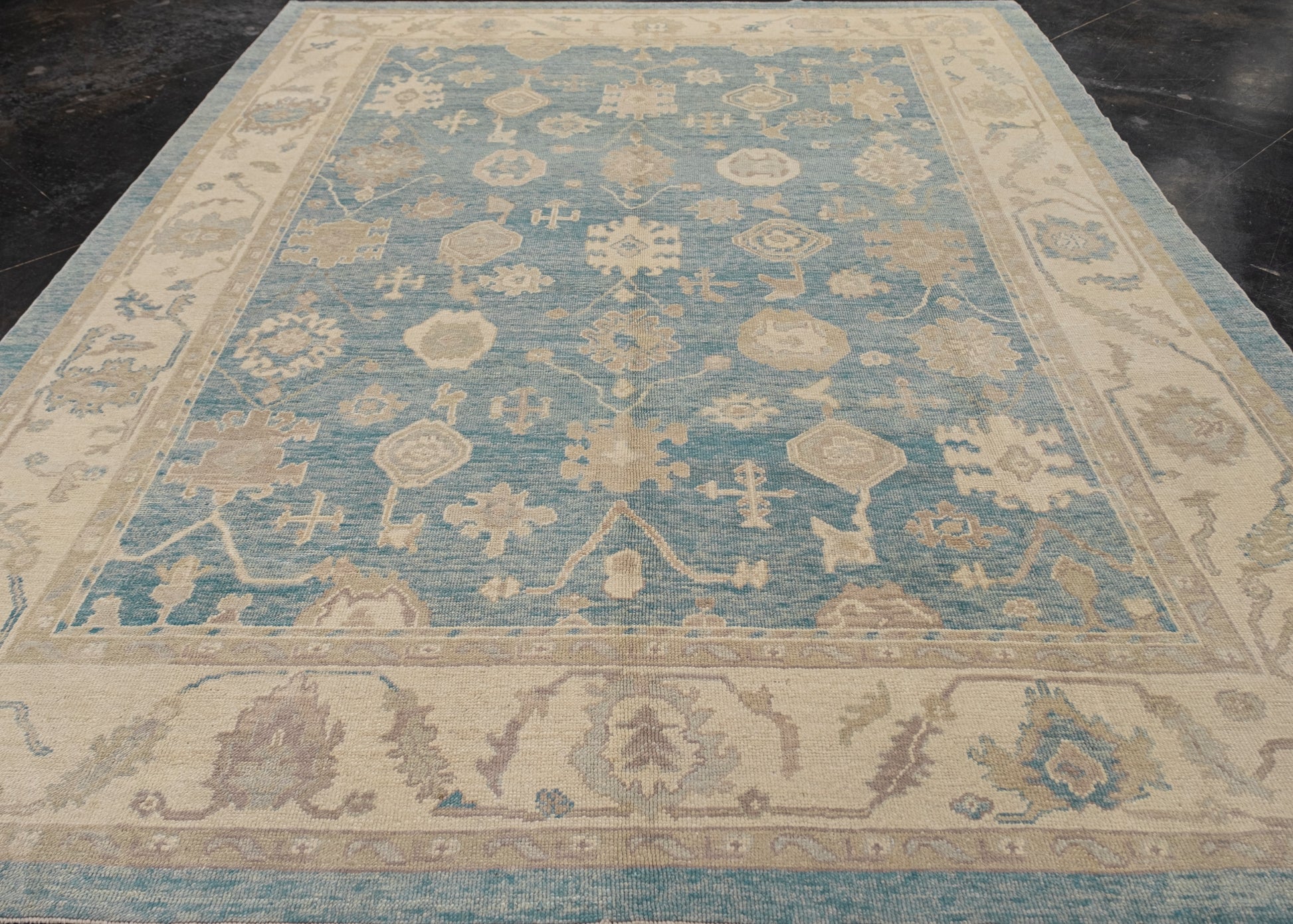 Turkish Oushak Rug 9'2" x 12'1" #6298